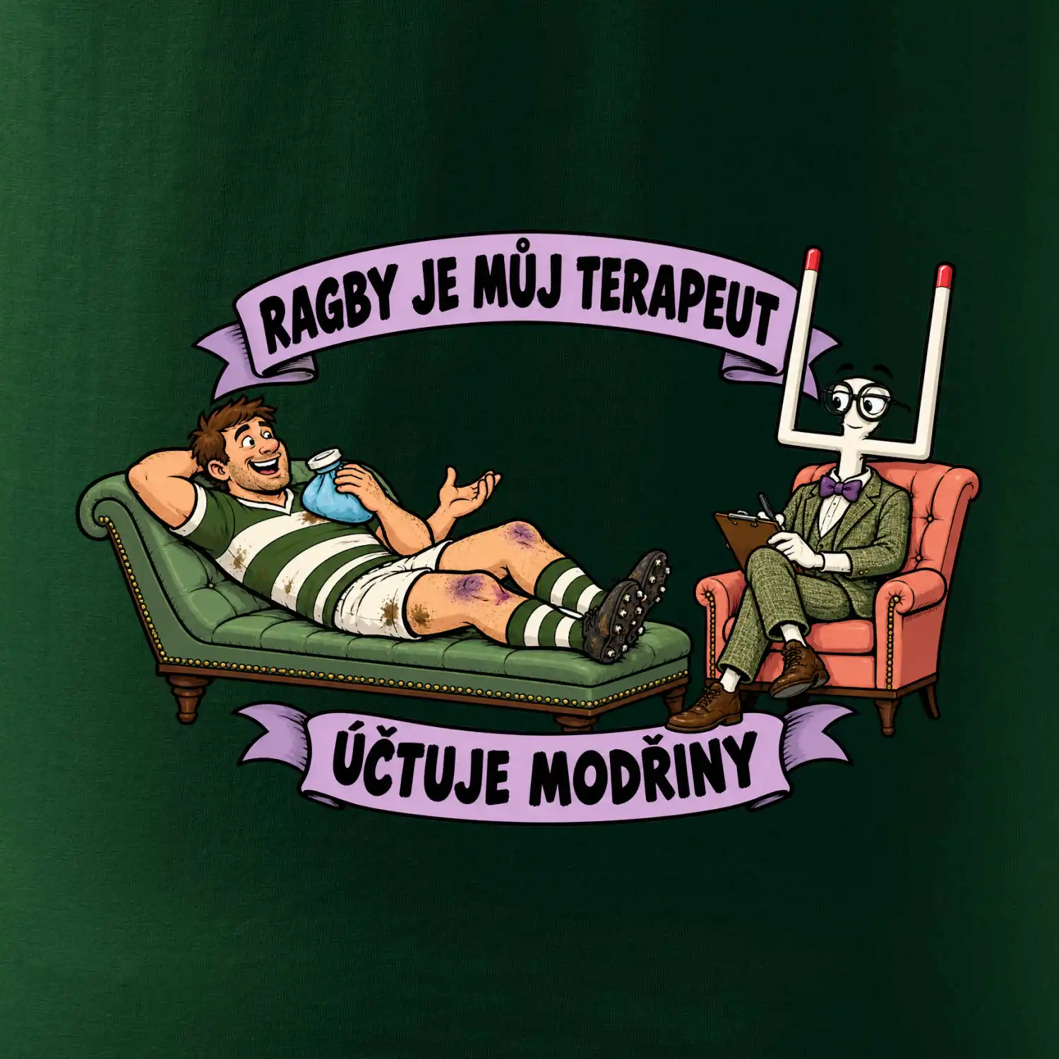 Ragby je můj terapeut, účtuje modřiny