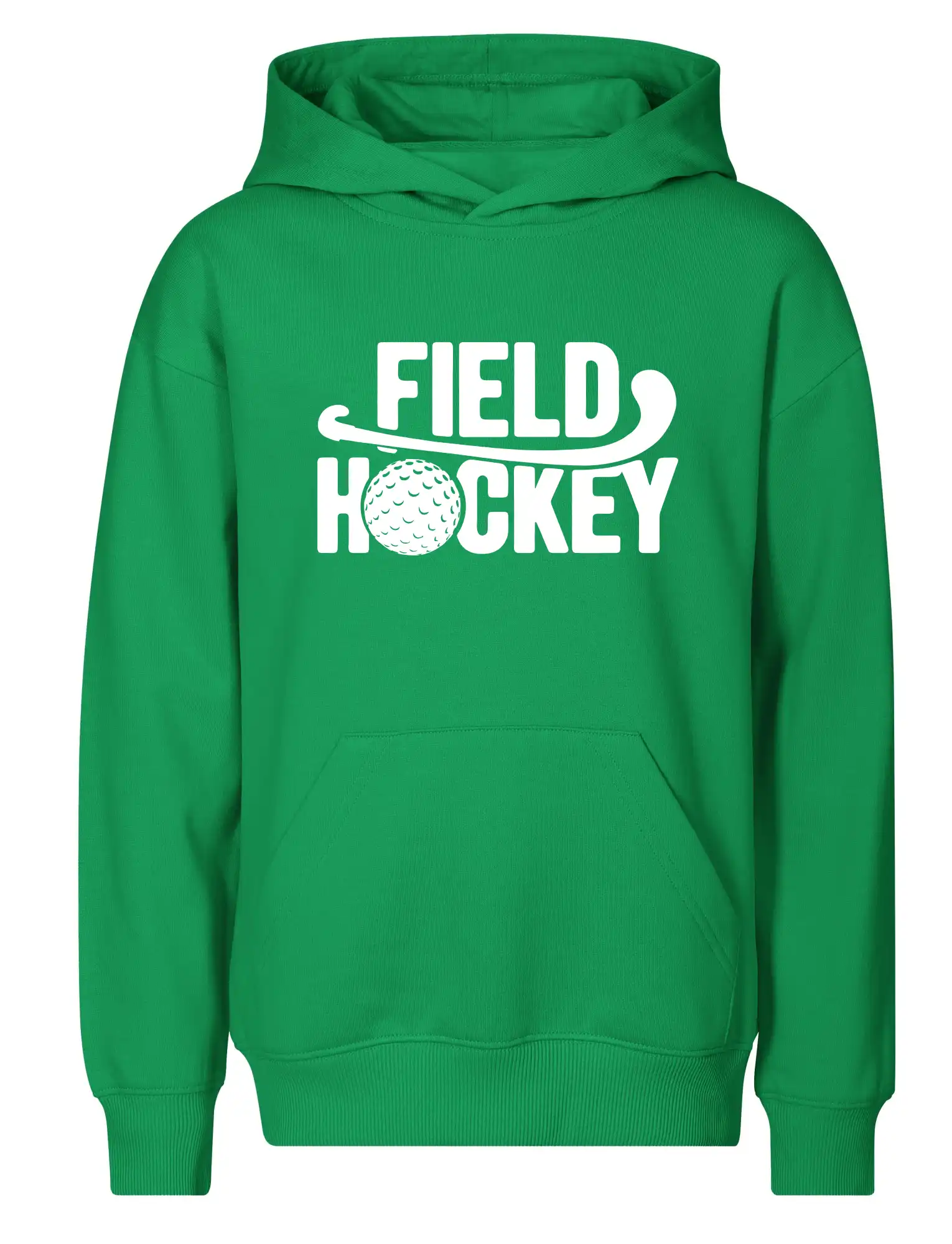 Field hockey míček a nápis