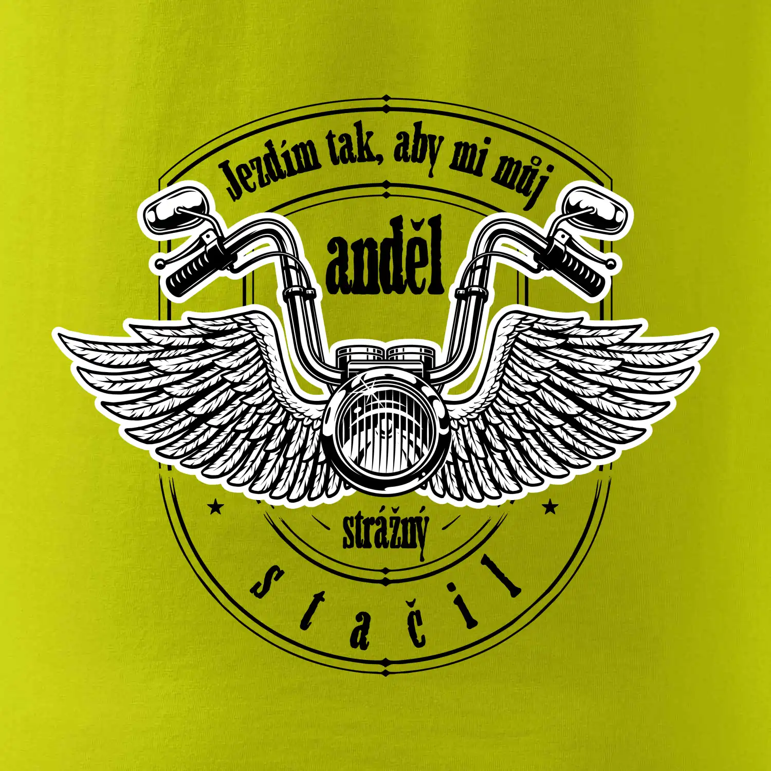 Jezdím tak rychle, aby mi můj anděl strážný stačil