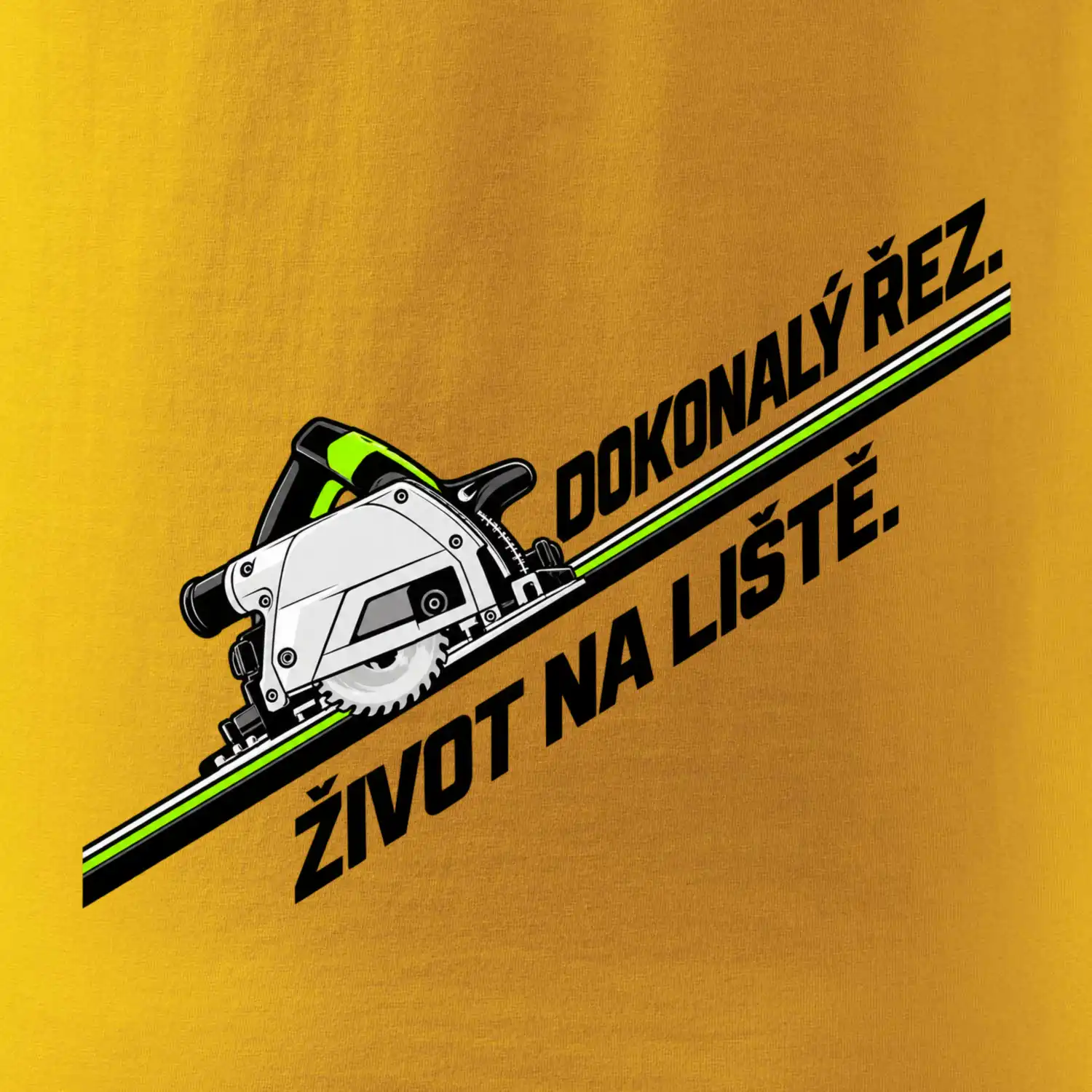 Dokonalý řez život na vodicí liště