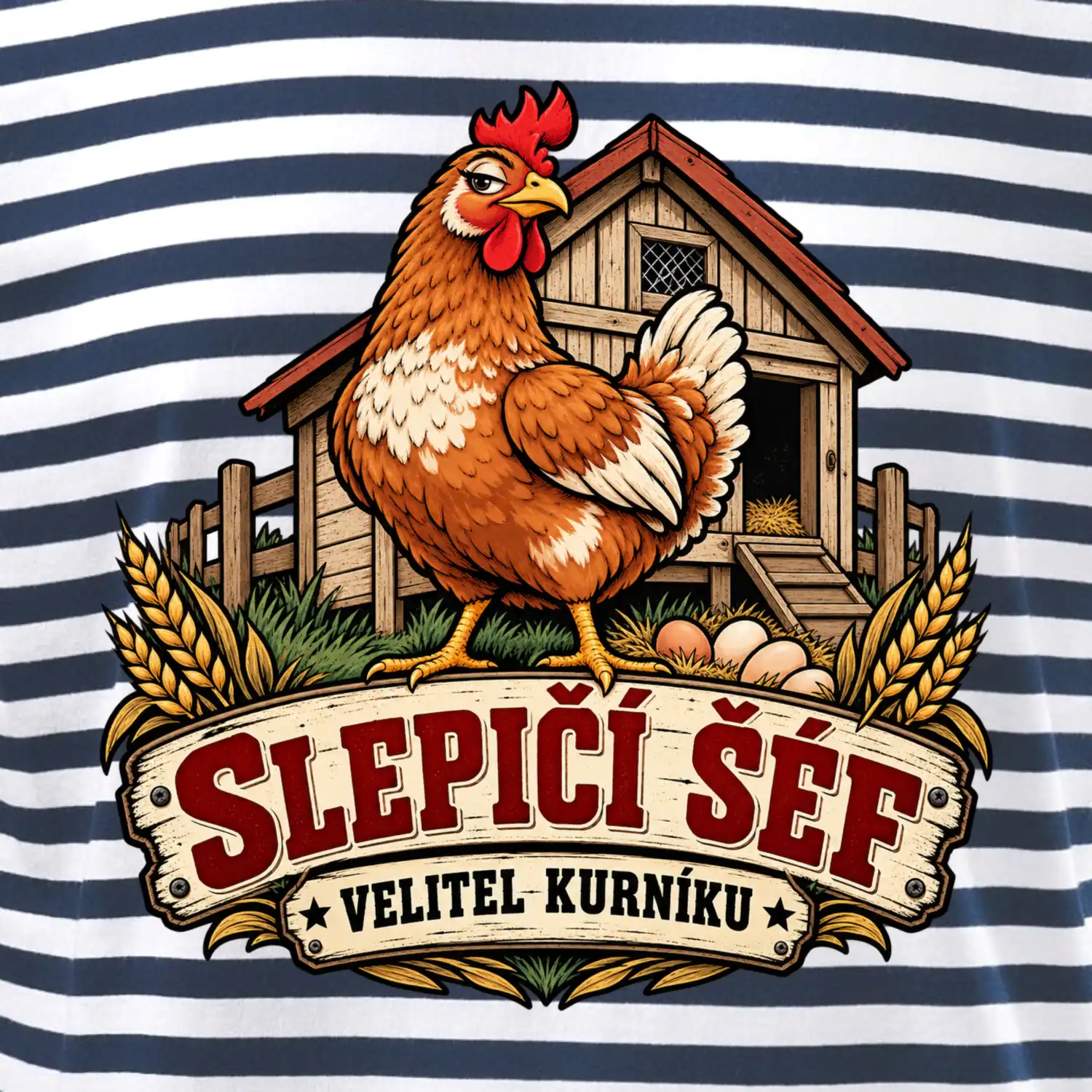 Slepičí šéf velitel kurníku