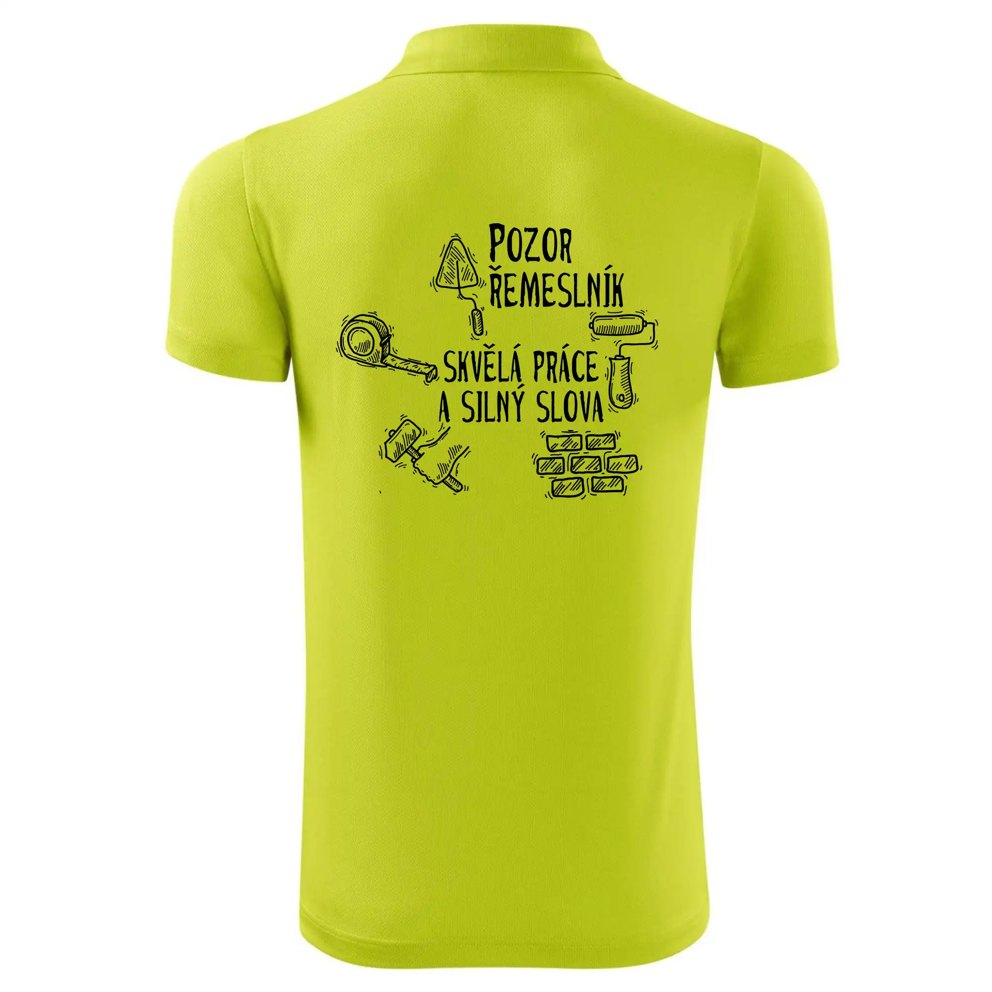 Pozor řemeslník skvělá práce silný slova