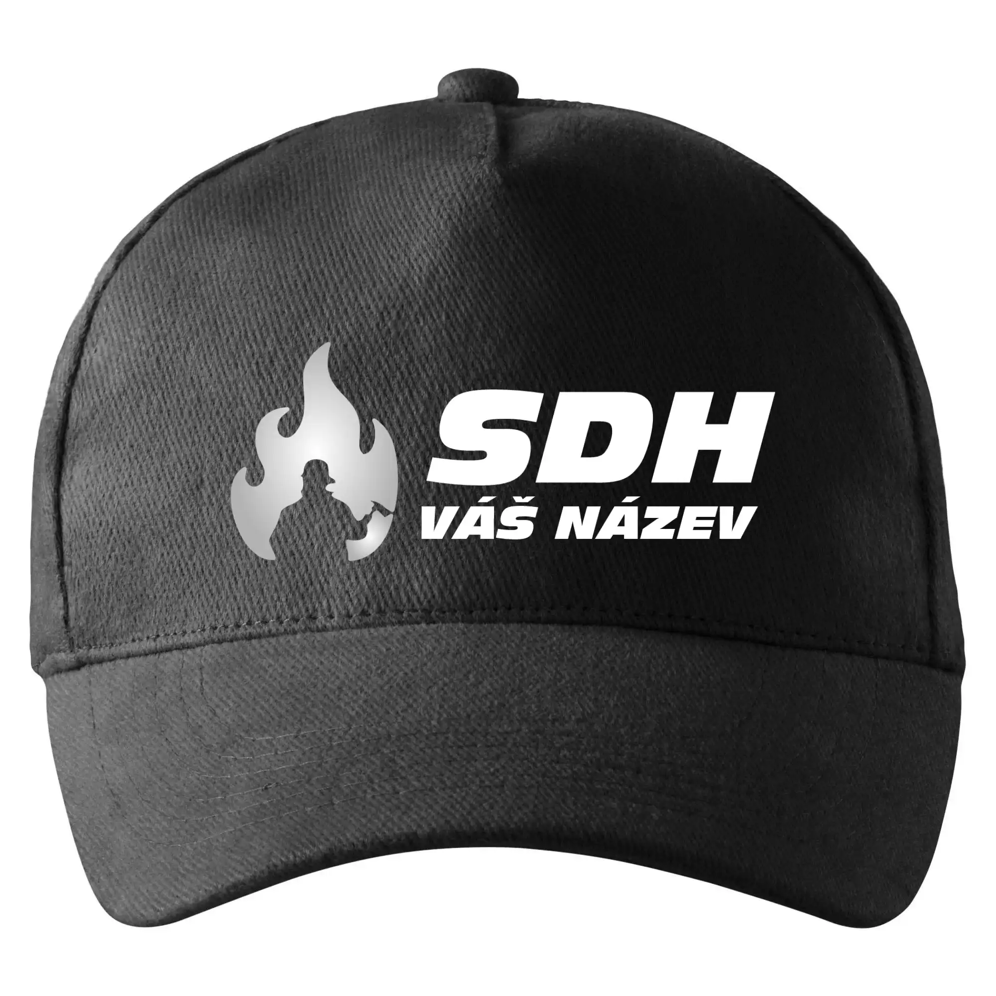 Kšiltovka SDH nápis, reflexní oheň