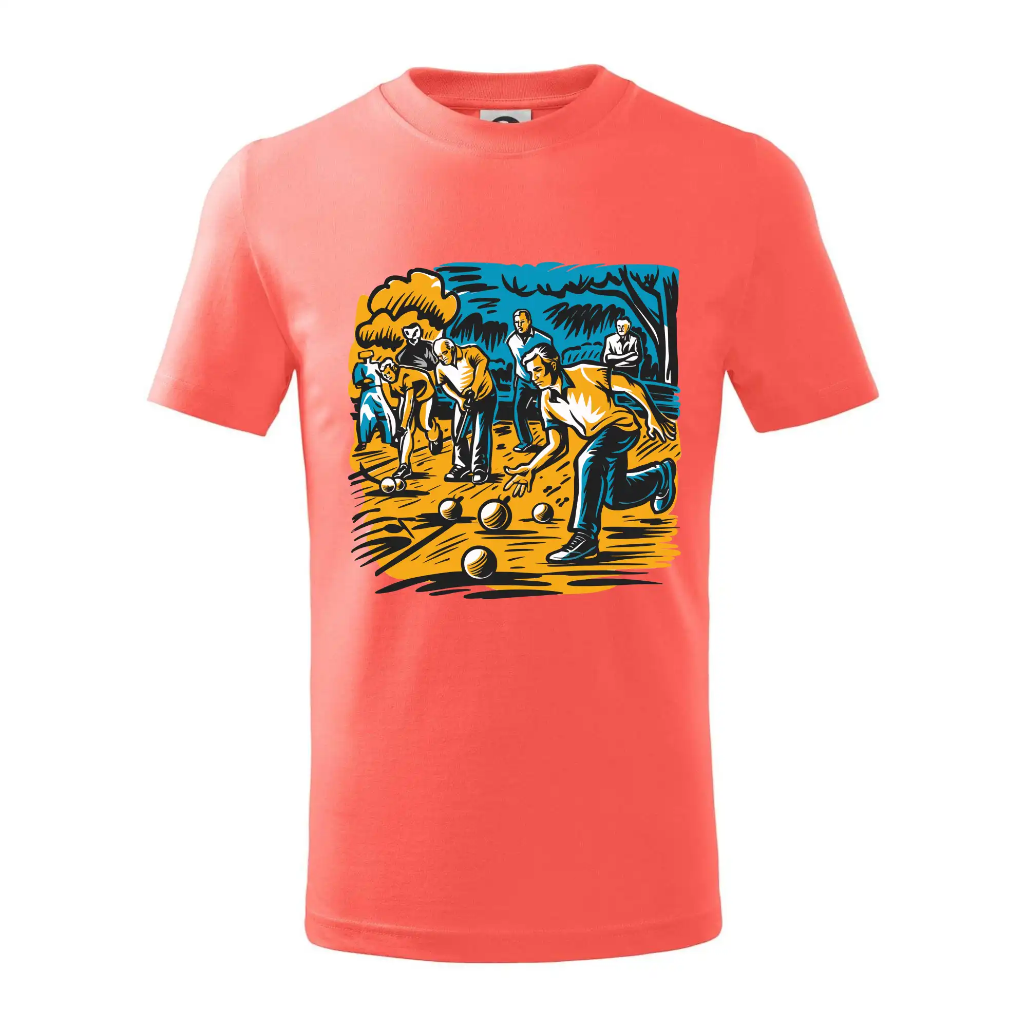 Petanque hra - modro oranžová