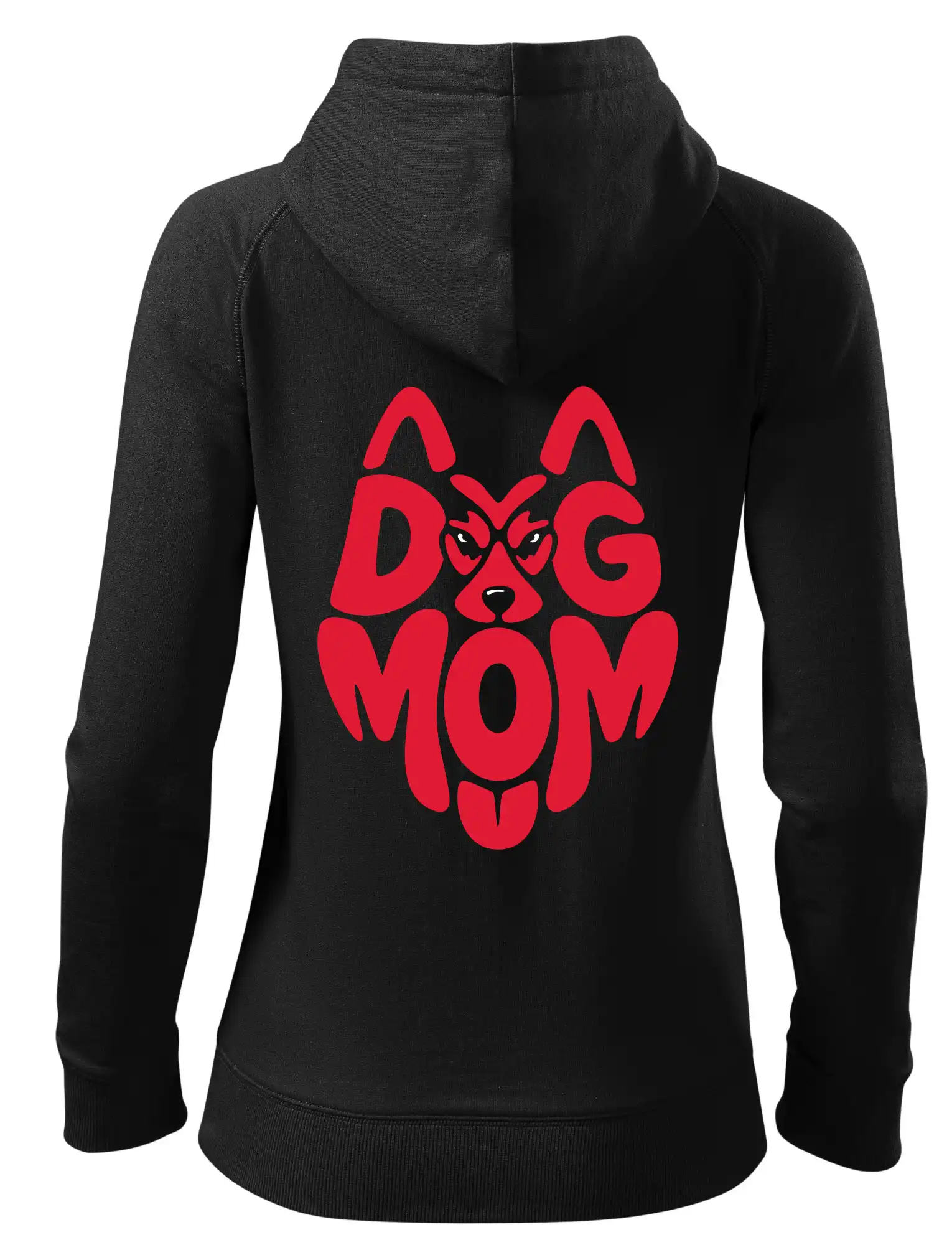 Dog mom nápis v hlavě