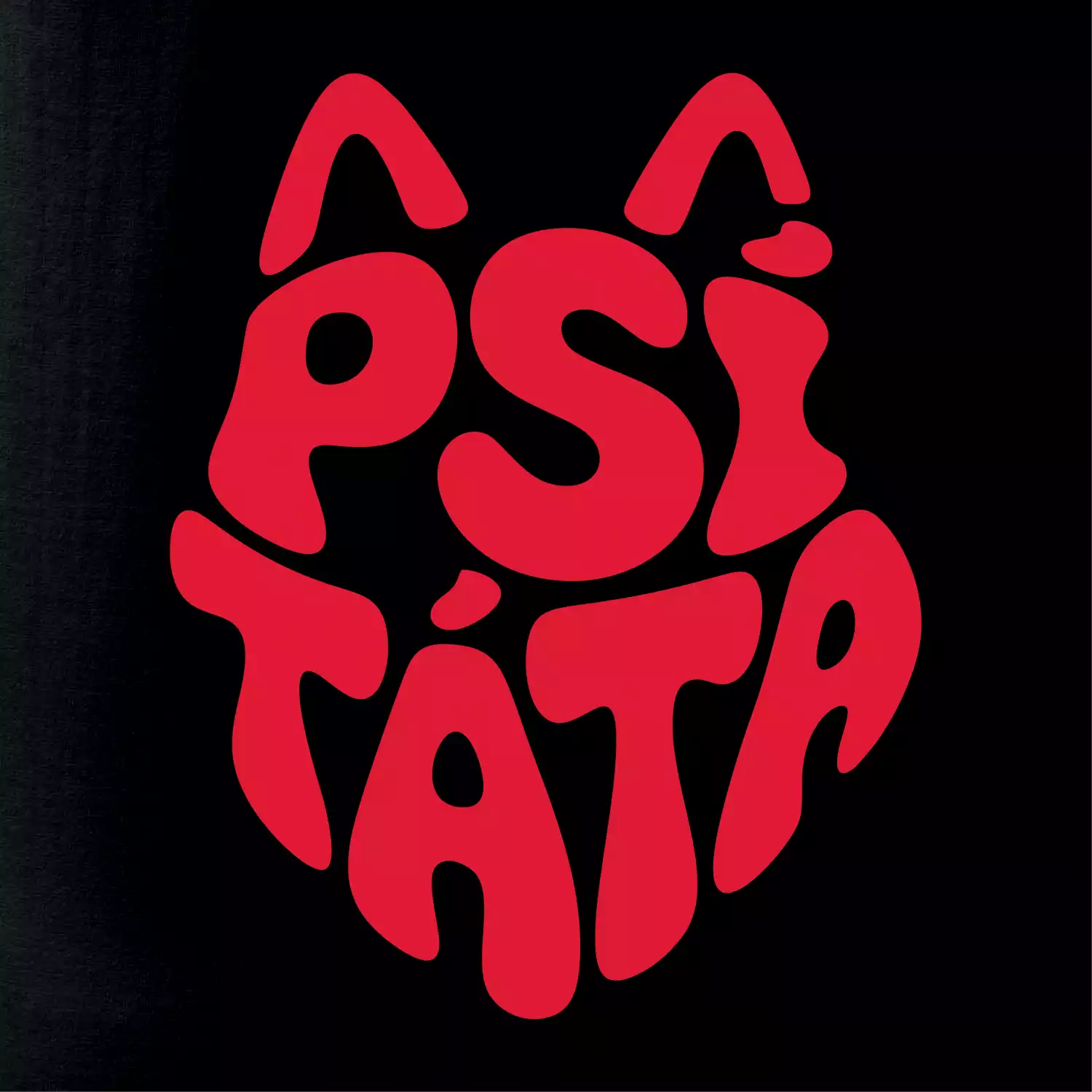 Psí táta nápis v hlavě