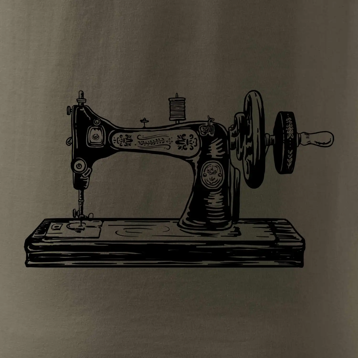 Šicí stroj - starý kreslený