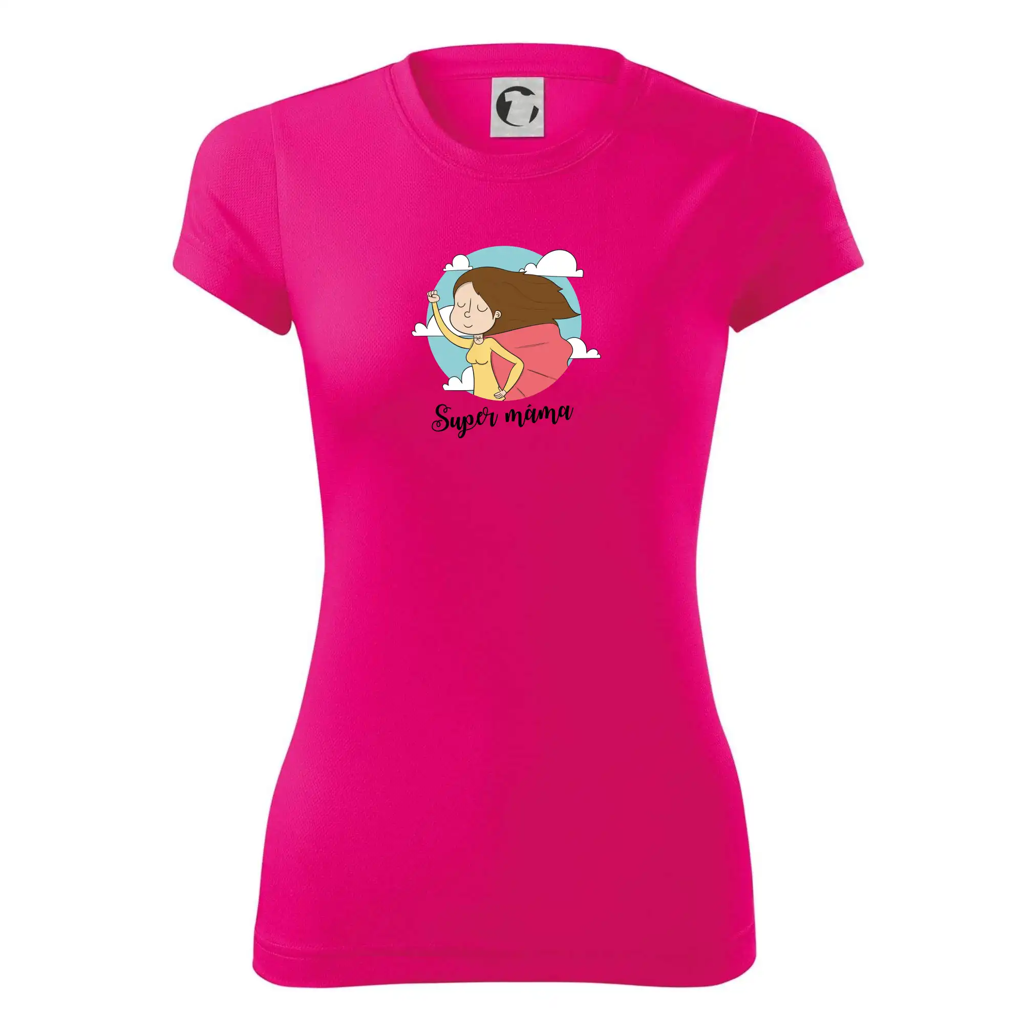 Kreslený obrázek Super máma