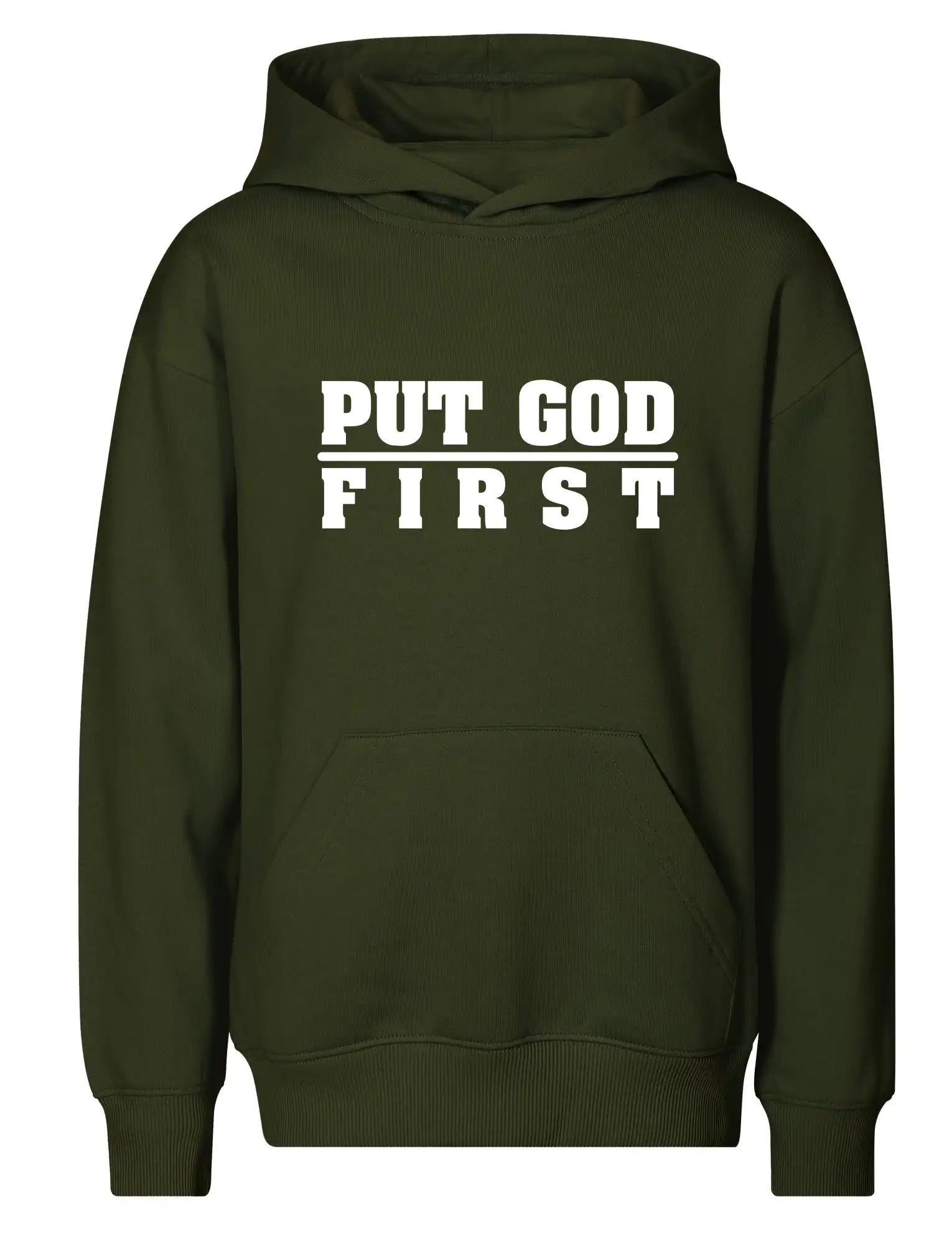 Put God first tlustý nápis