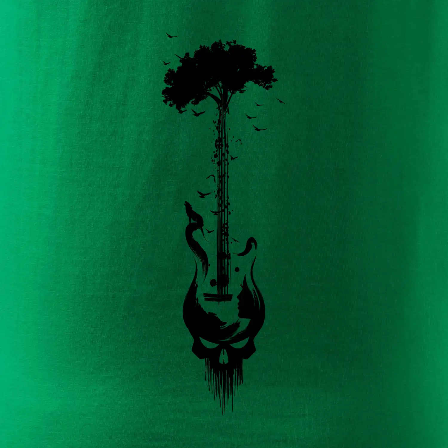 Kytara strom a lebka