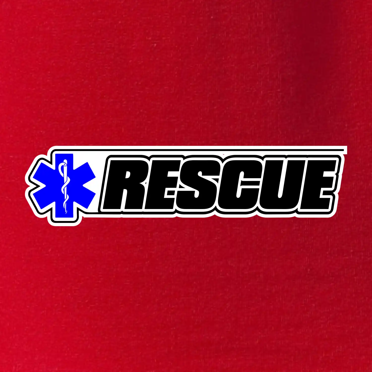 Záchranář rescue kříž modrý