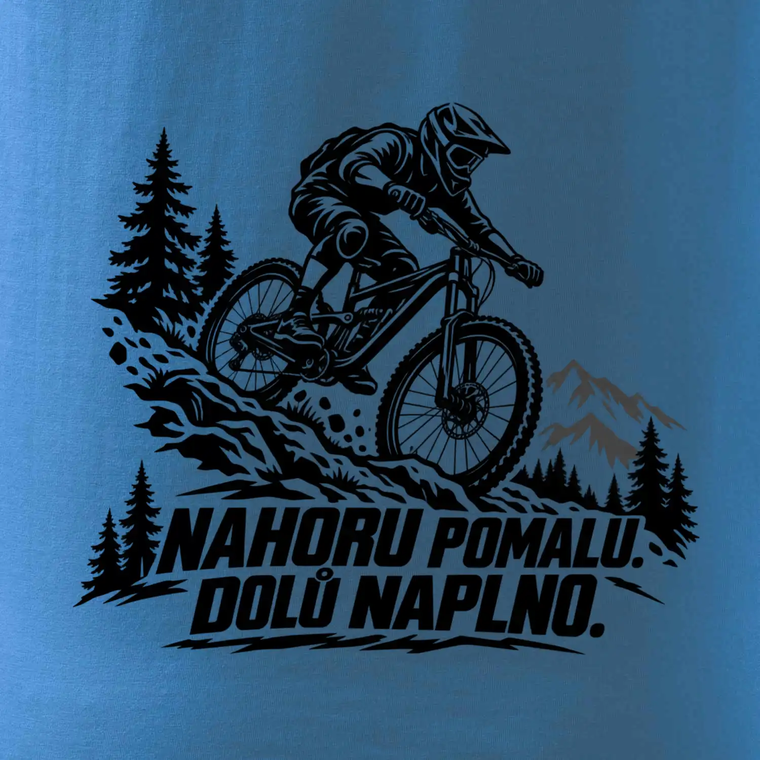 Nahoru pomalu dolů naplno - horský sjezdař