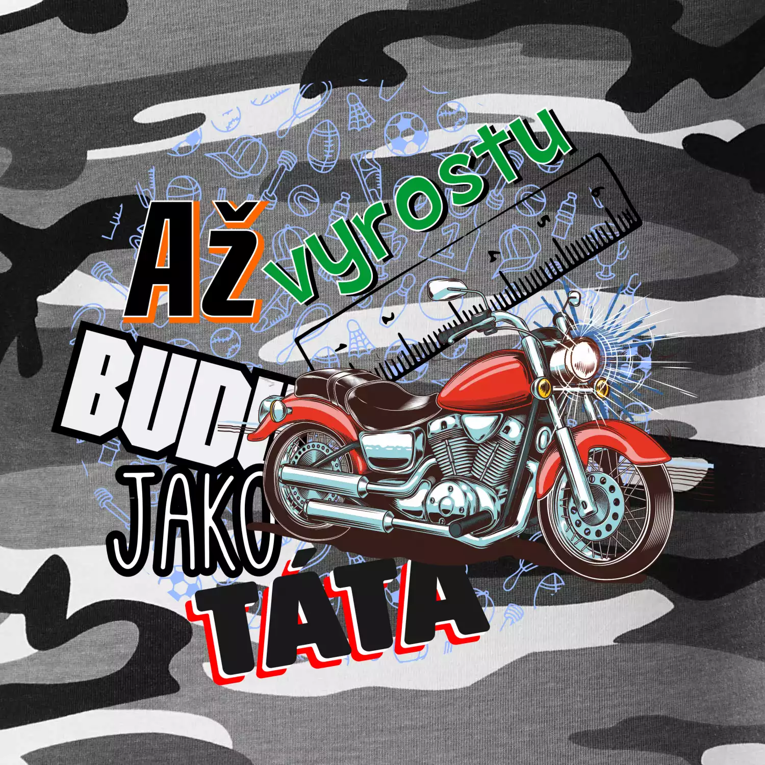Až vyrostu budu jako táta - klasická motorka