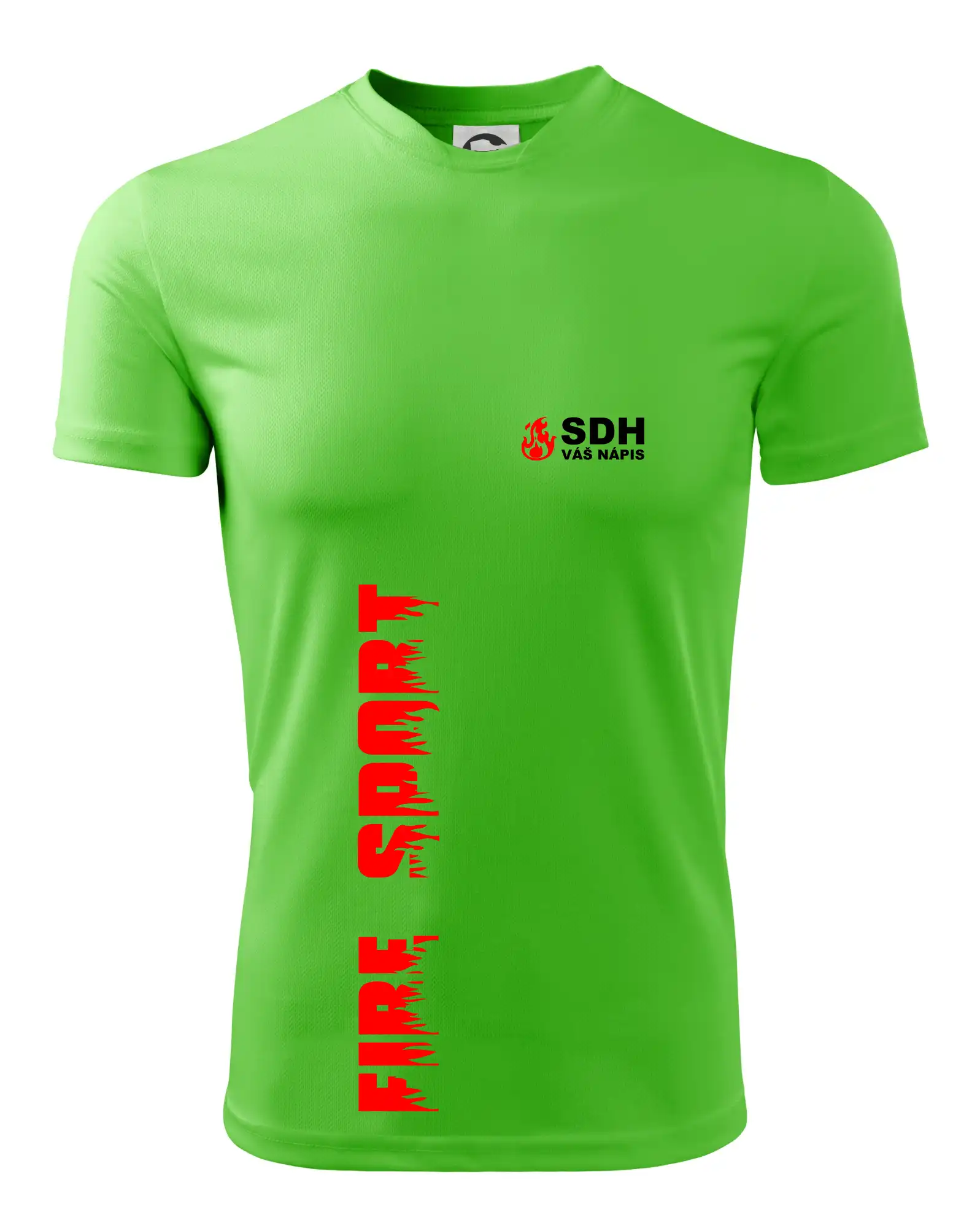 SDH nápis (oheň, firesport, název sboru - vlastní nápis)