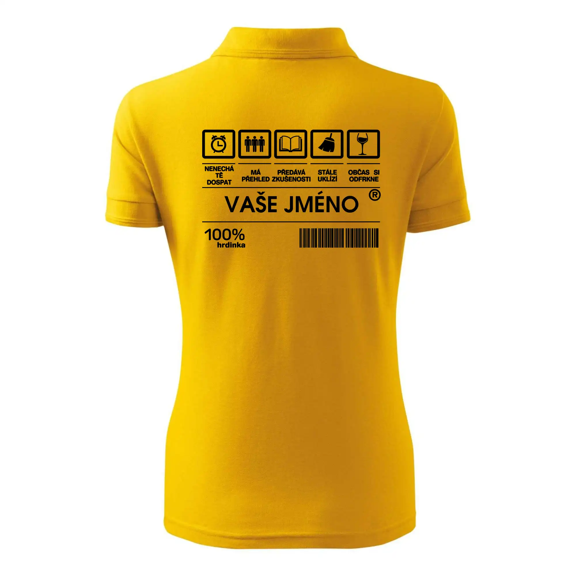 Vaše jméno - čárový kód