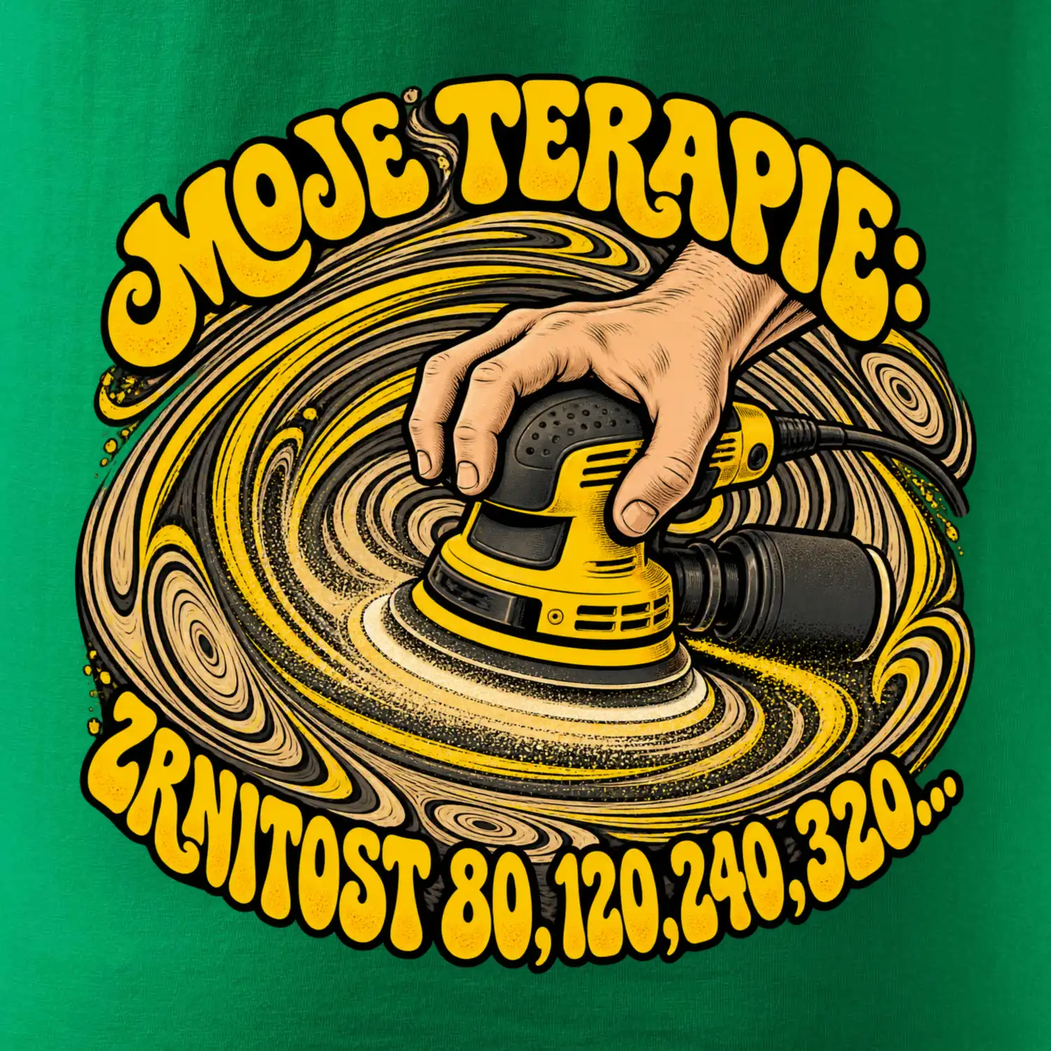 Moje terapie zrnitost 80 120 240 320 - vibrační bruska