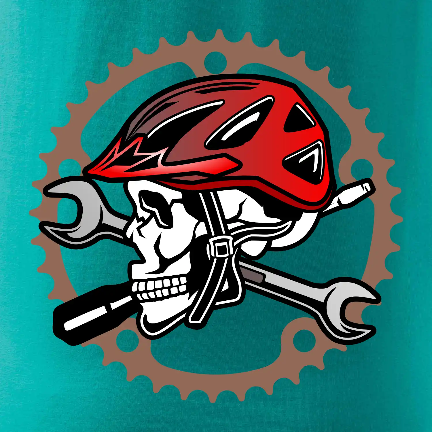 Lebka biker opravář