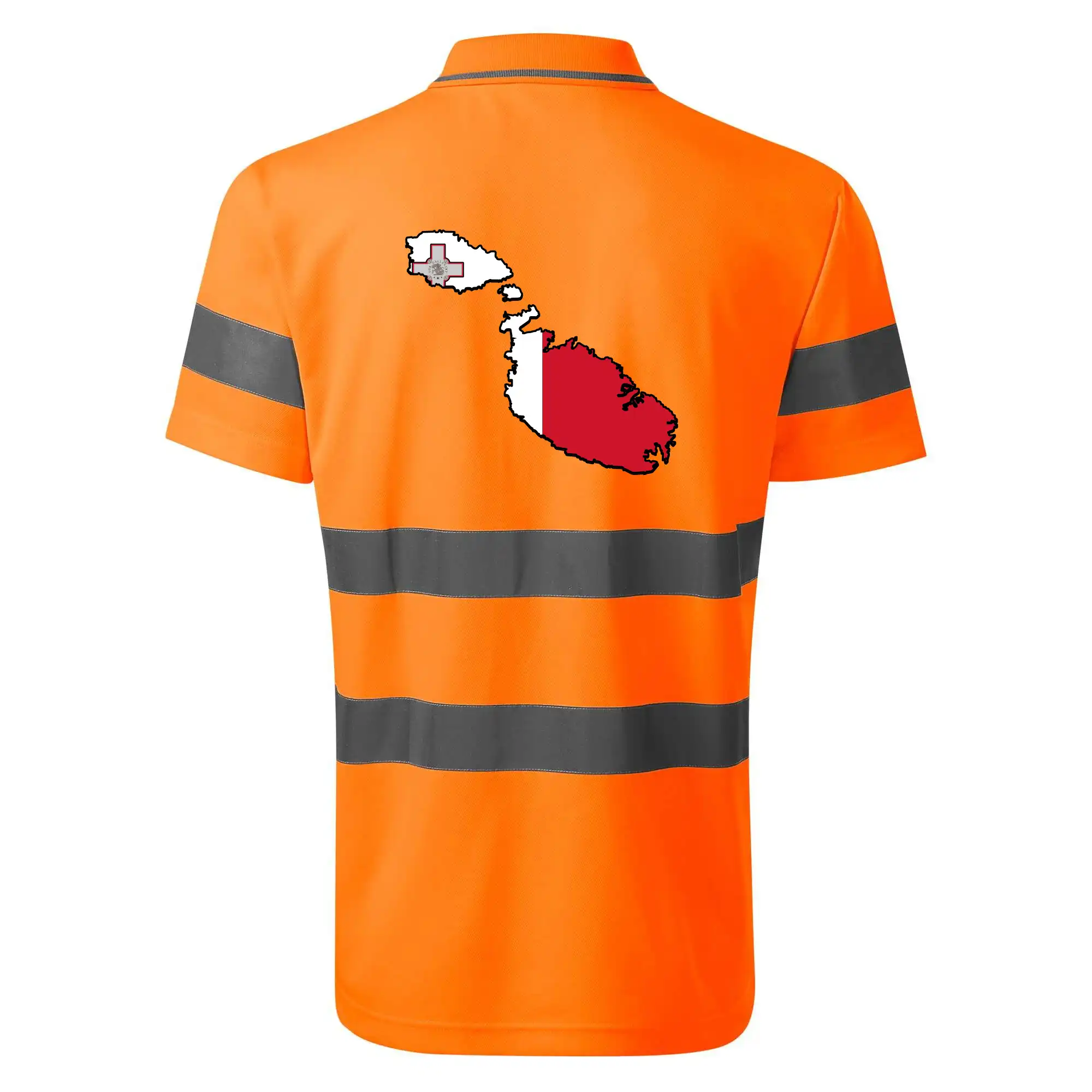 Mapa Malta s vlajkou