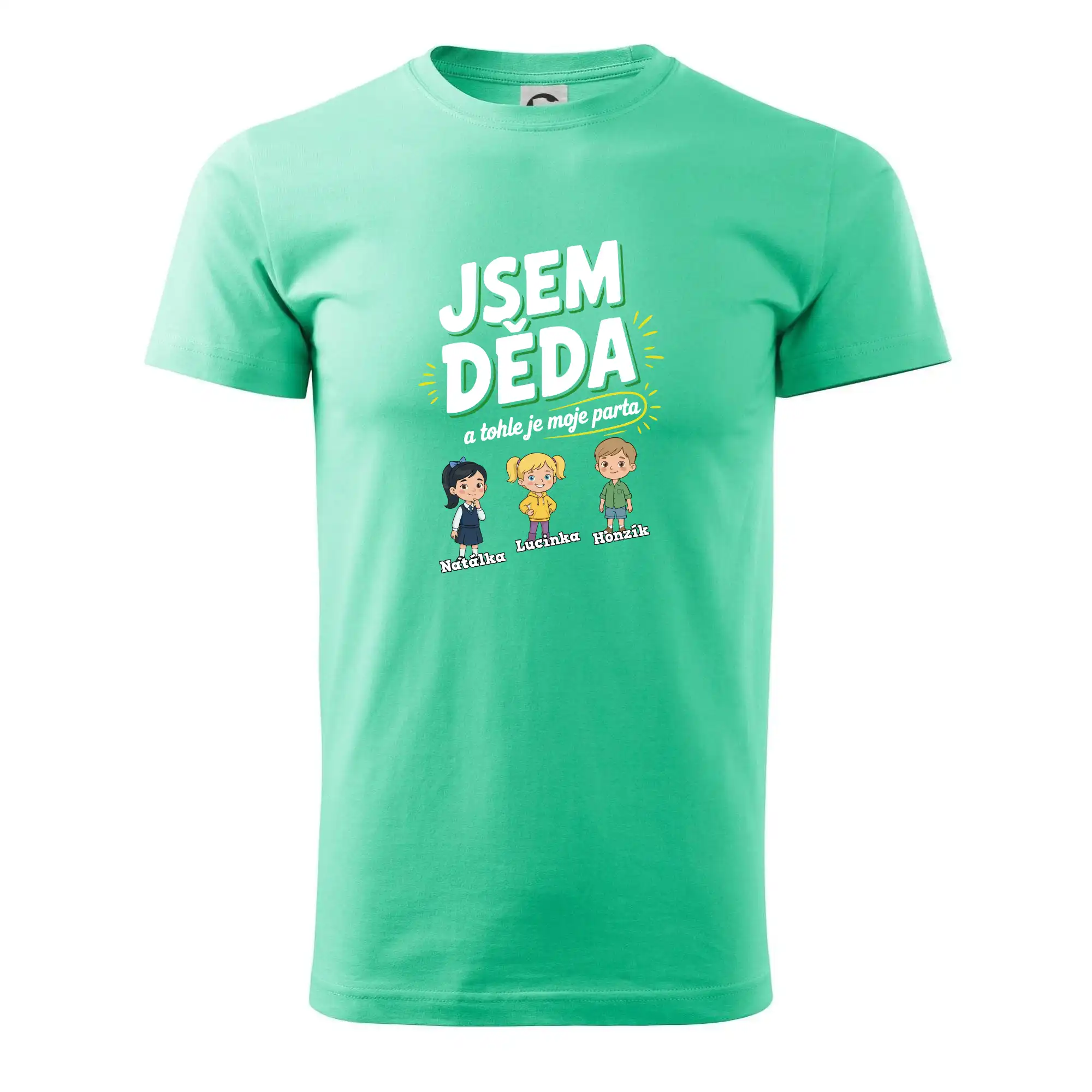 Děda a jeho parta (obrázky a jména vnuků)
