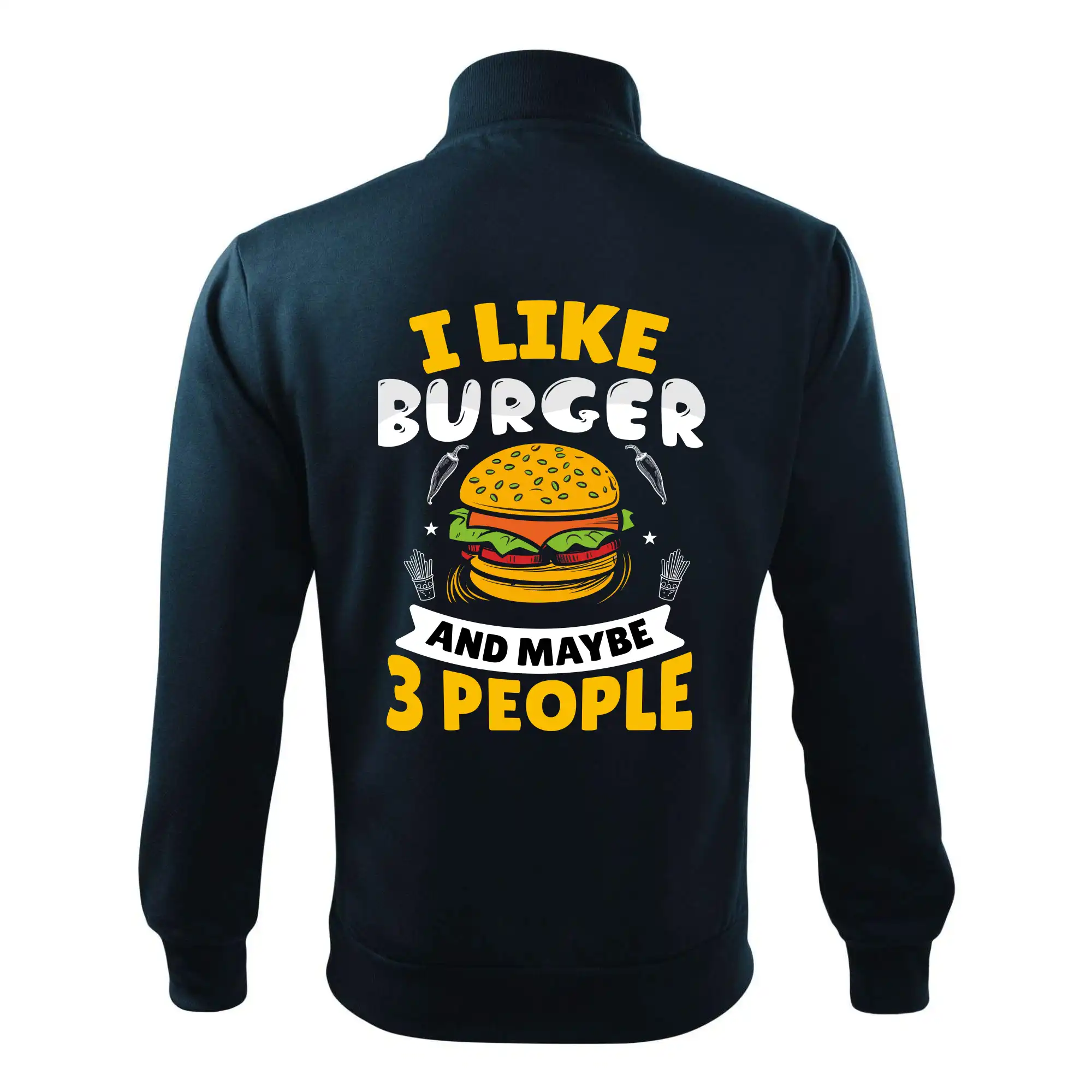 I like burger and maybe 3 people