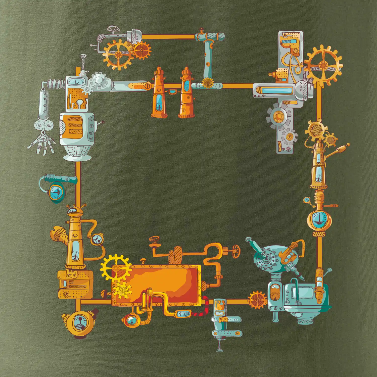 Steampunk barevná sestava