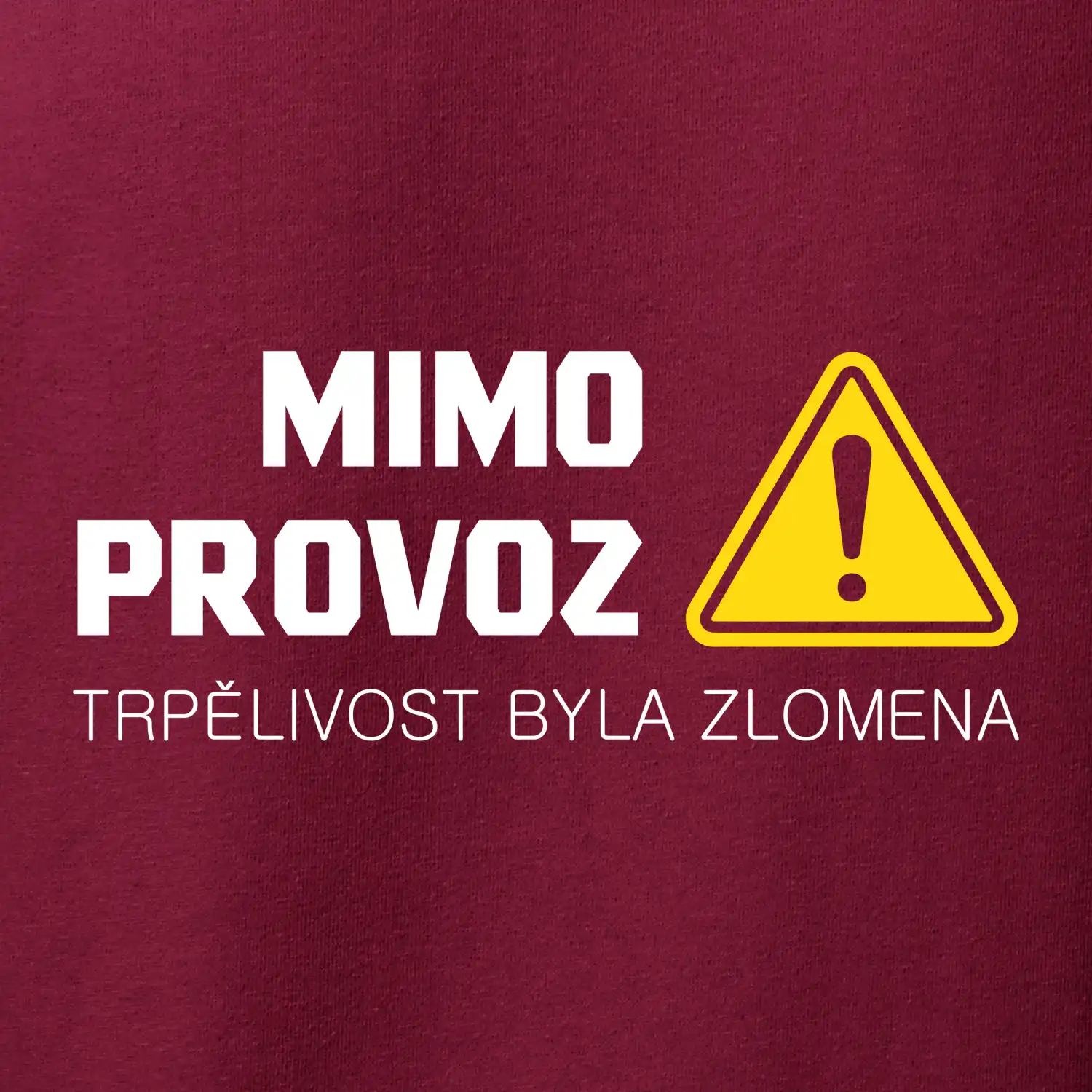 Mimo provoz - trpělivost byla zlomena
