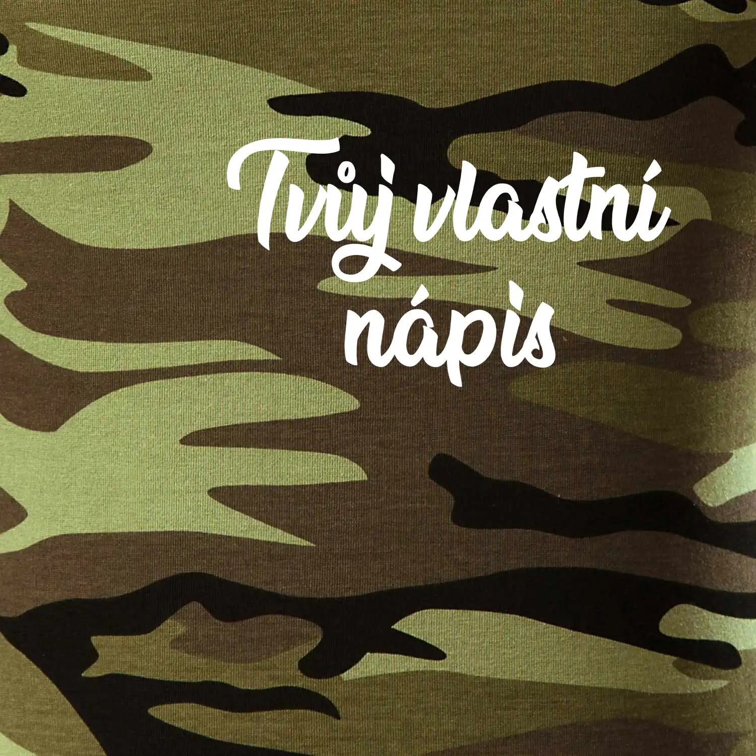 Tvuj vlastní nápis psací - na prsu