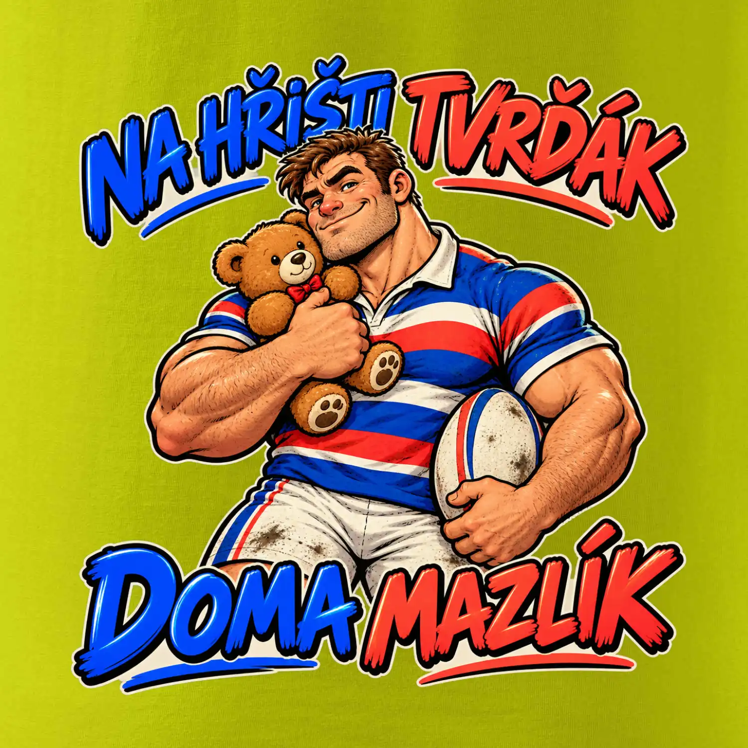 Na hřišti tvrďák, doma mazlík