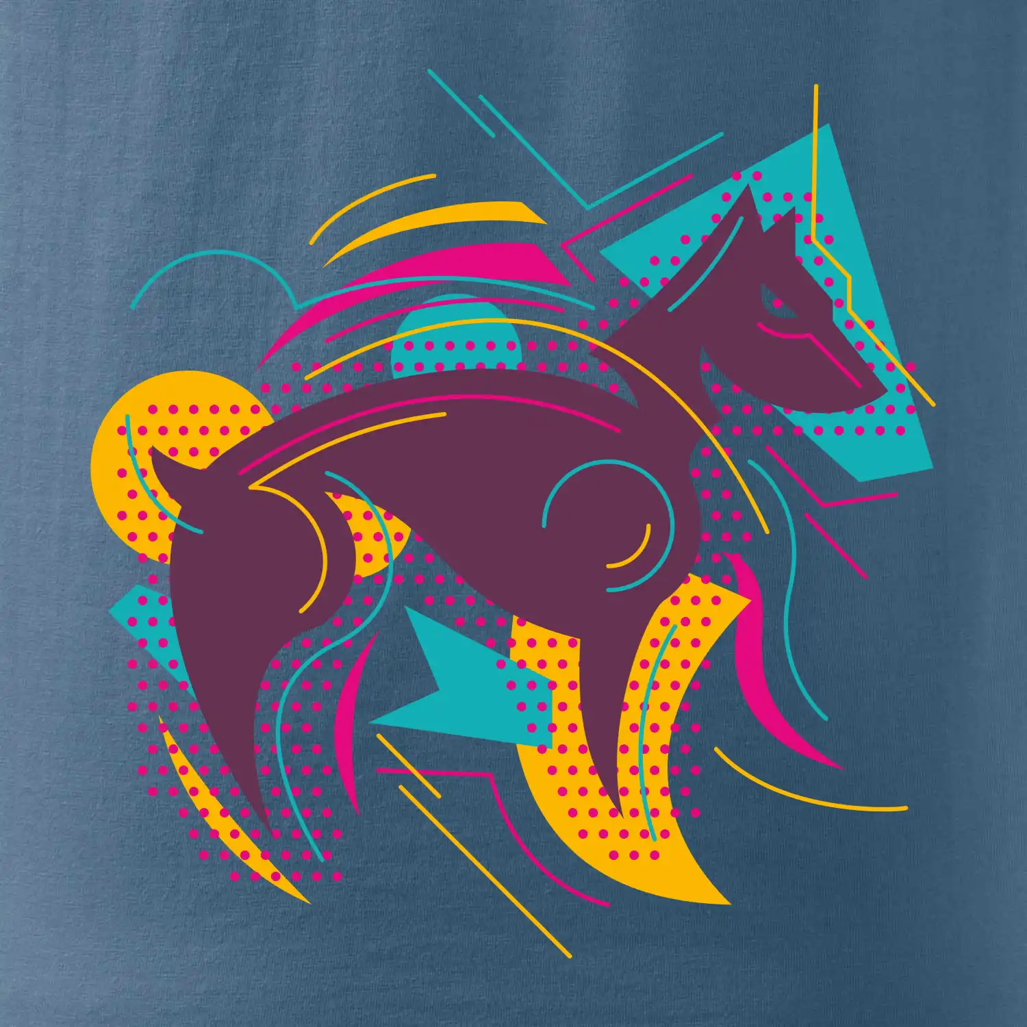 Pes abstrakce hubený