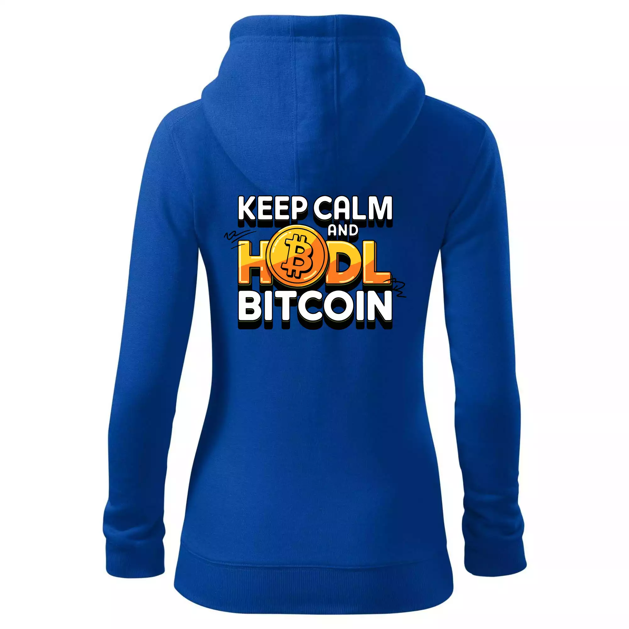 3D nápis Keep Calm and HODL Bitcoin