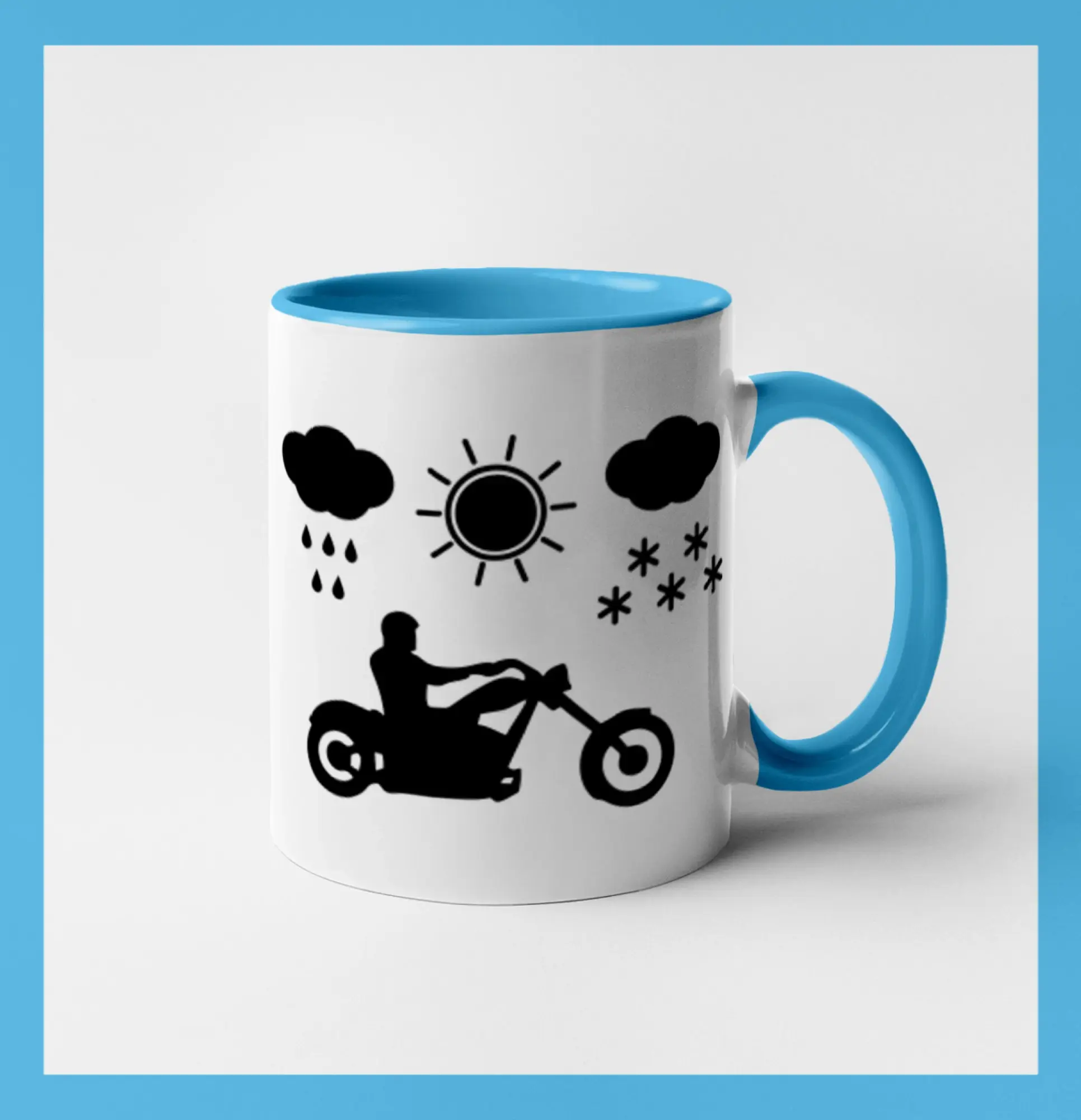 Motorkář za každého počasí - chopper