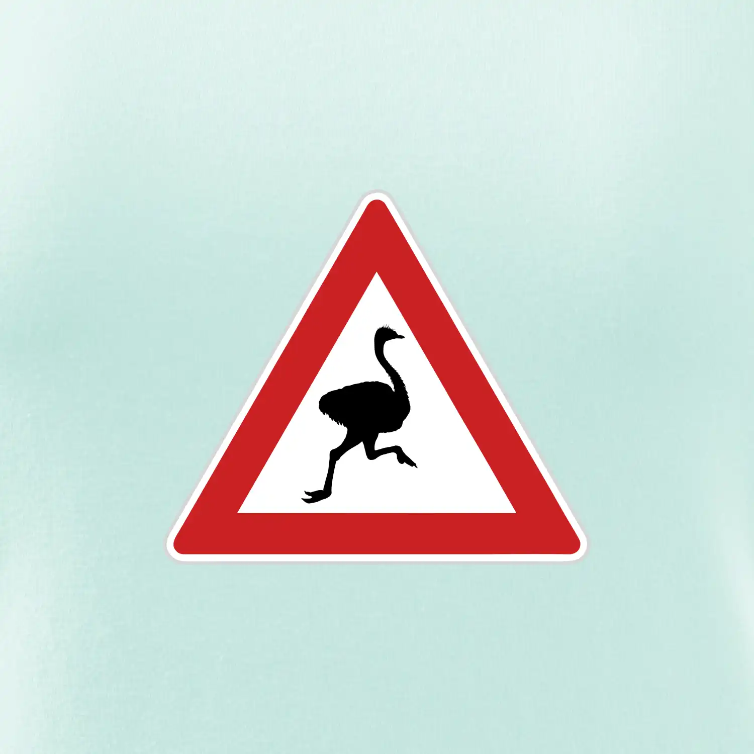 Dopravní značka - Pozor pštros