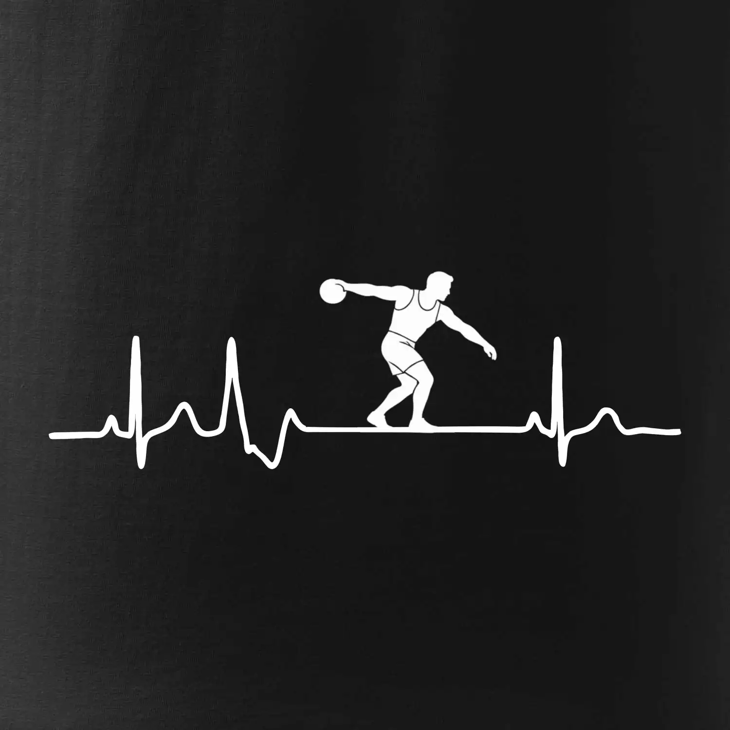 EKG hod diskem
