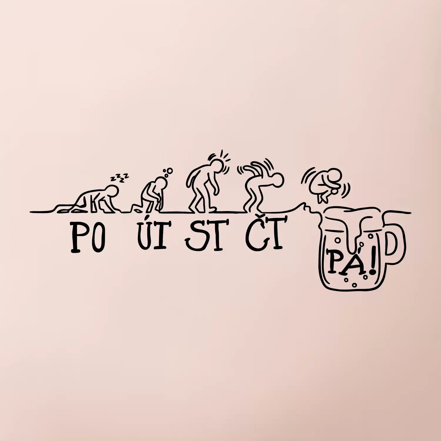 Pondělí až pátek evoluce pivo