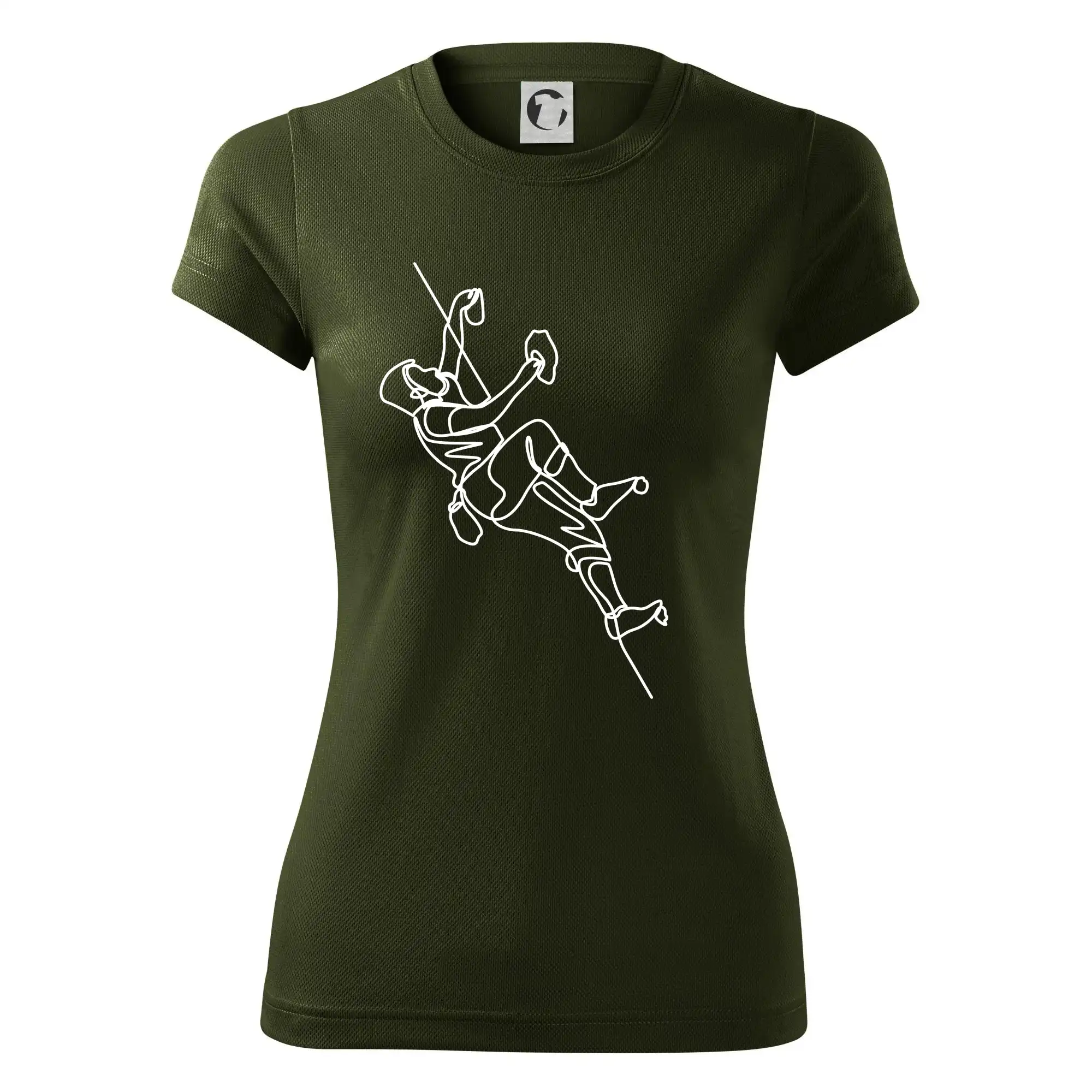 Lezecká stěna jedním tahem