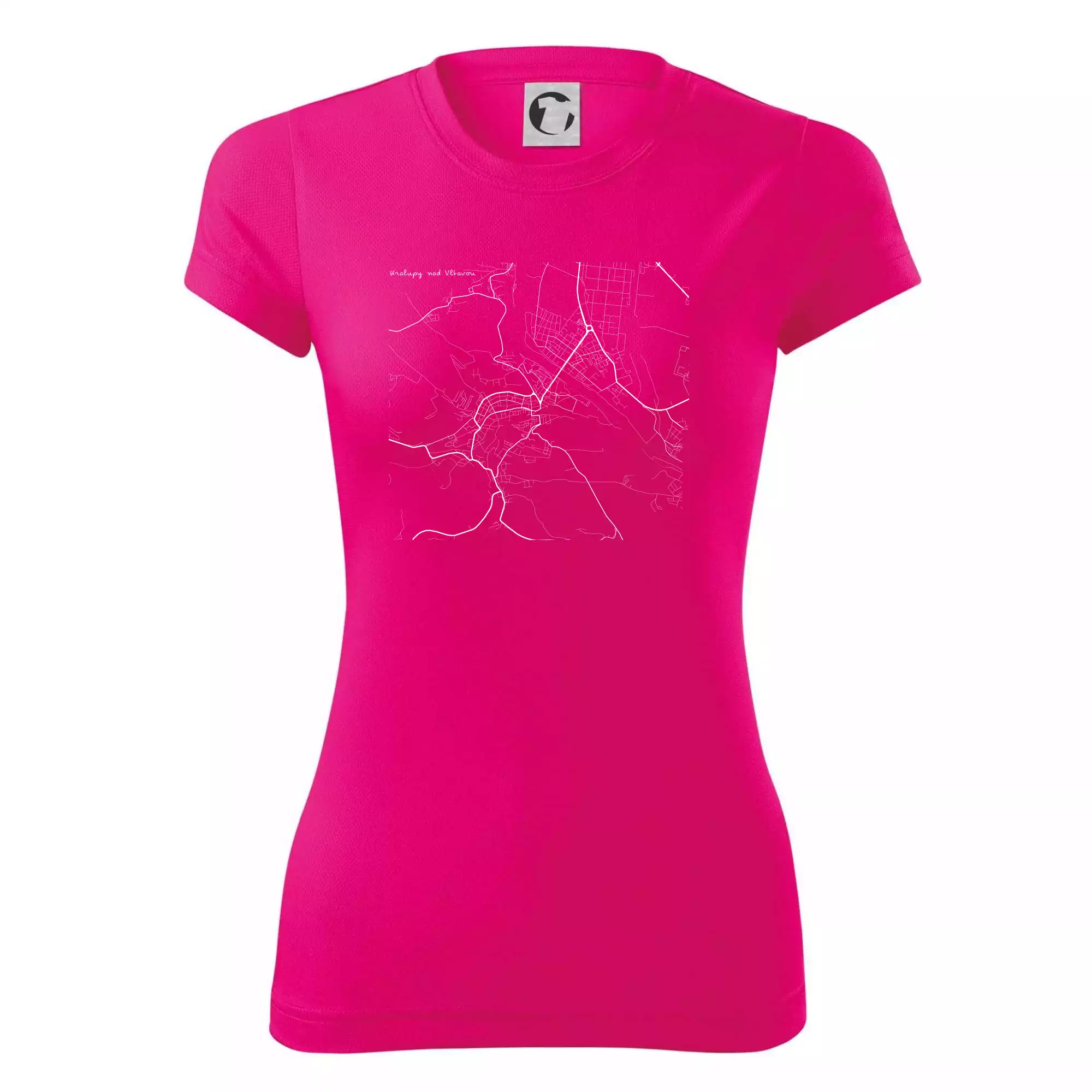 Černobílá mapa Kralupy nad Vltavou