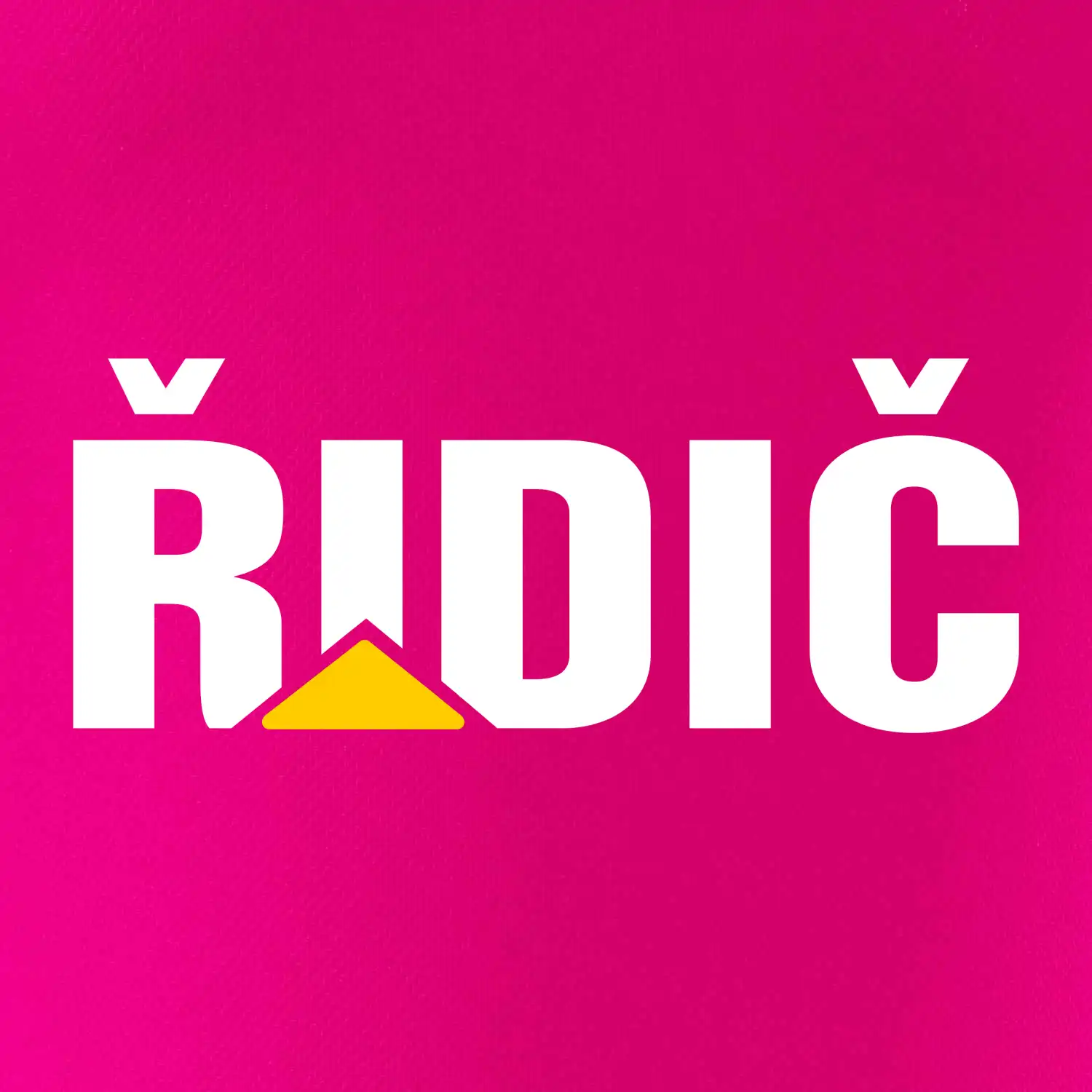 Řidič nápis