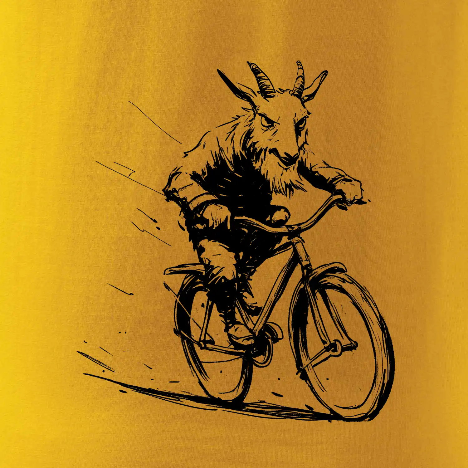 Drsný kozel na kole