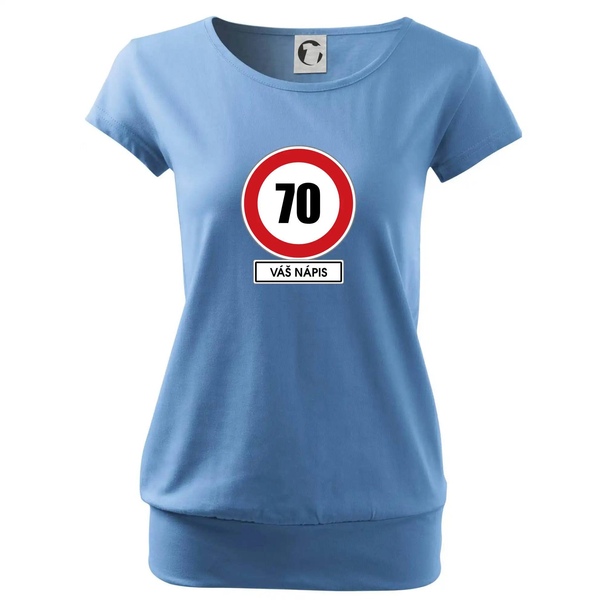 Dopravní značka - rychlost 70 - váš nápis