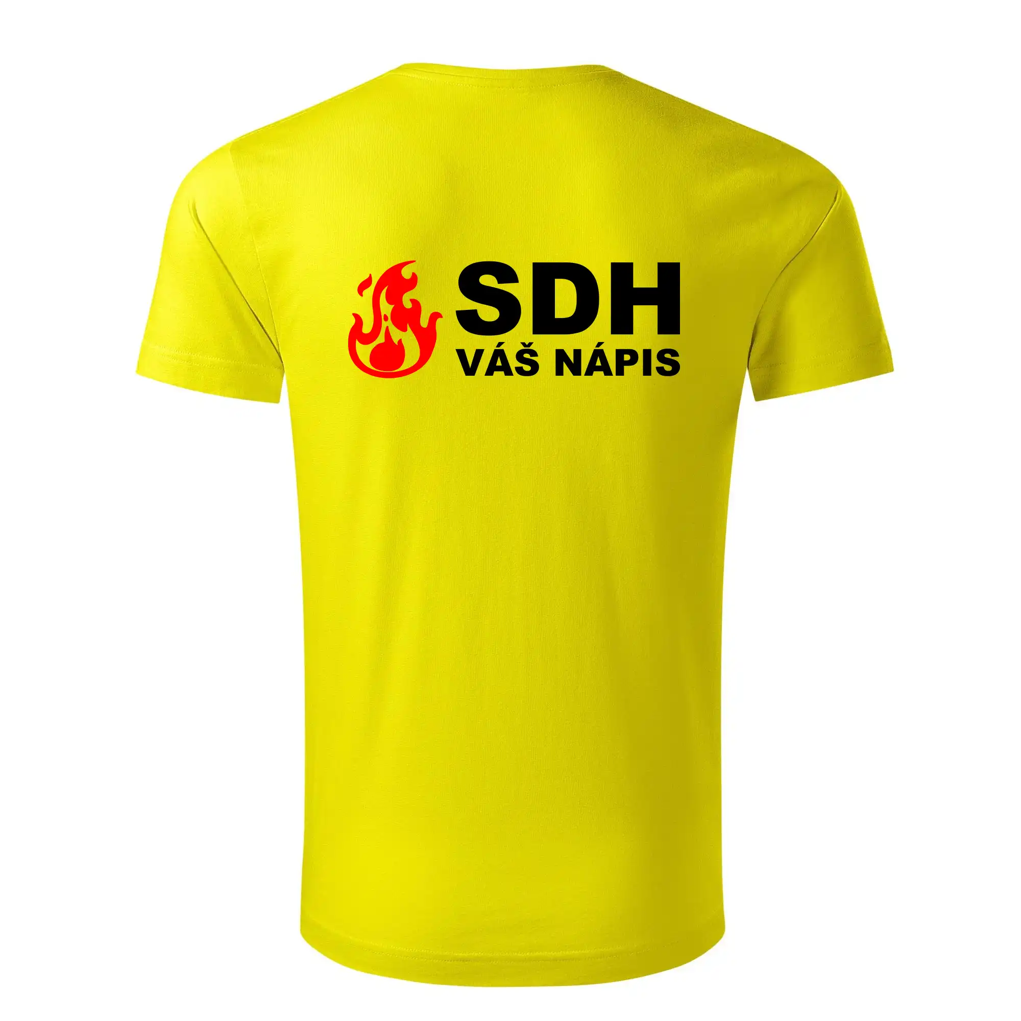 SDH nápis (oheň, název sboru - vlastní nápis)