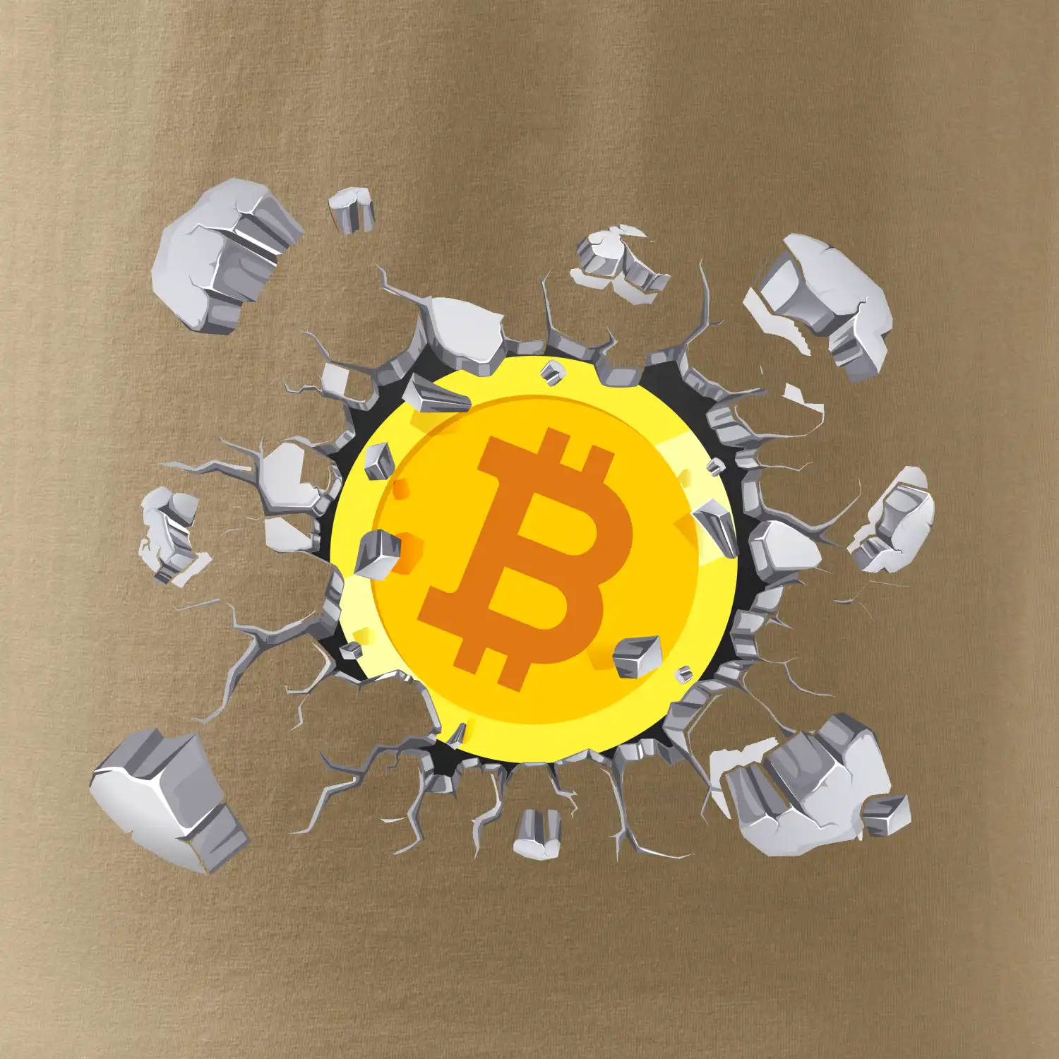Bitcoin v triku