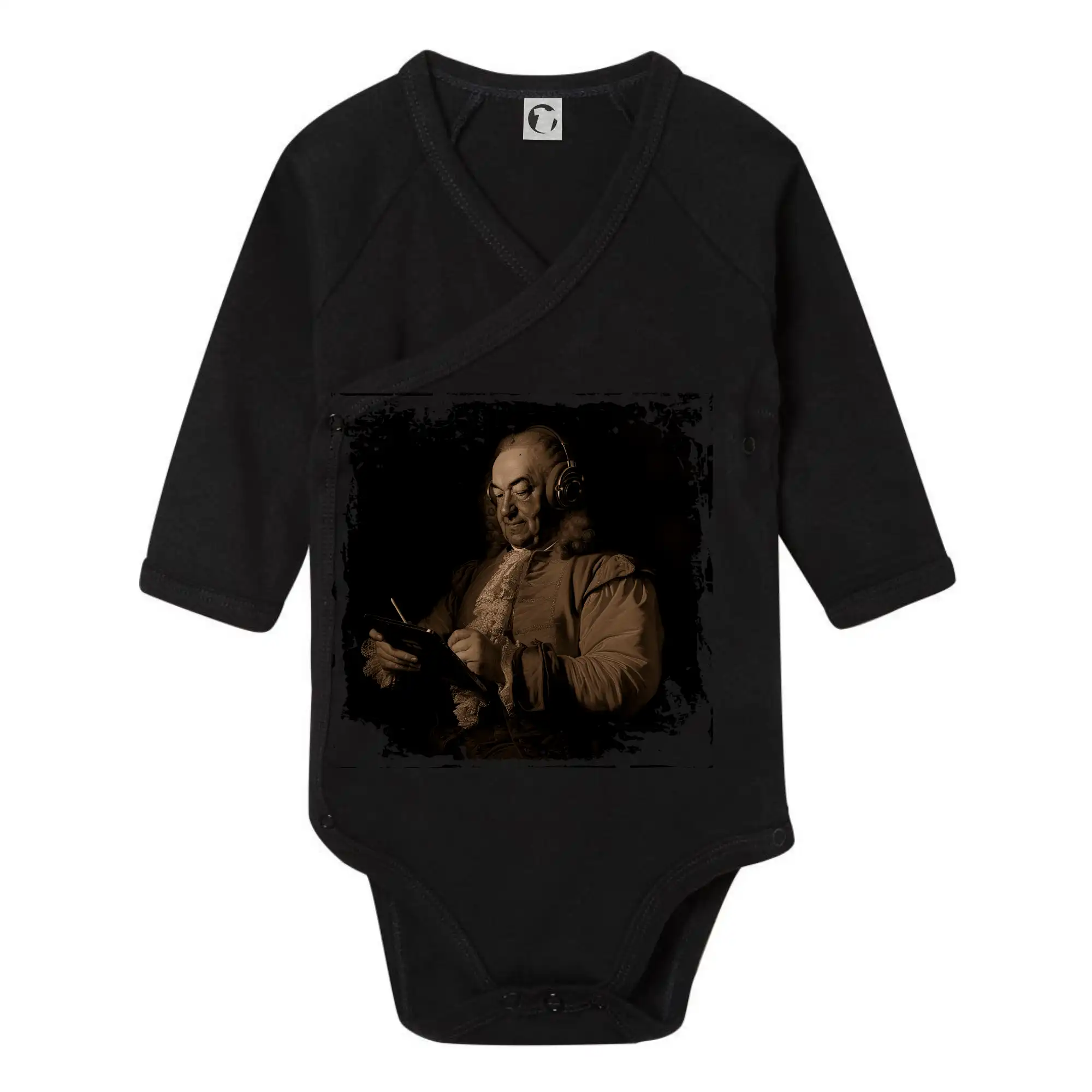 Johann Sebastian Bach se sluchátky