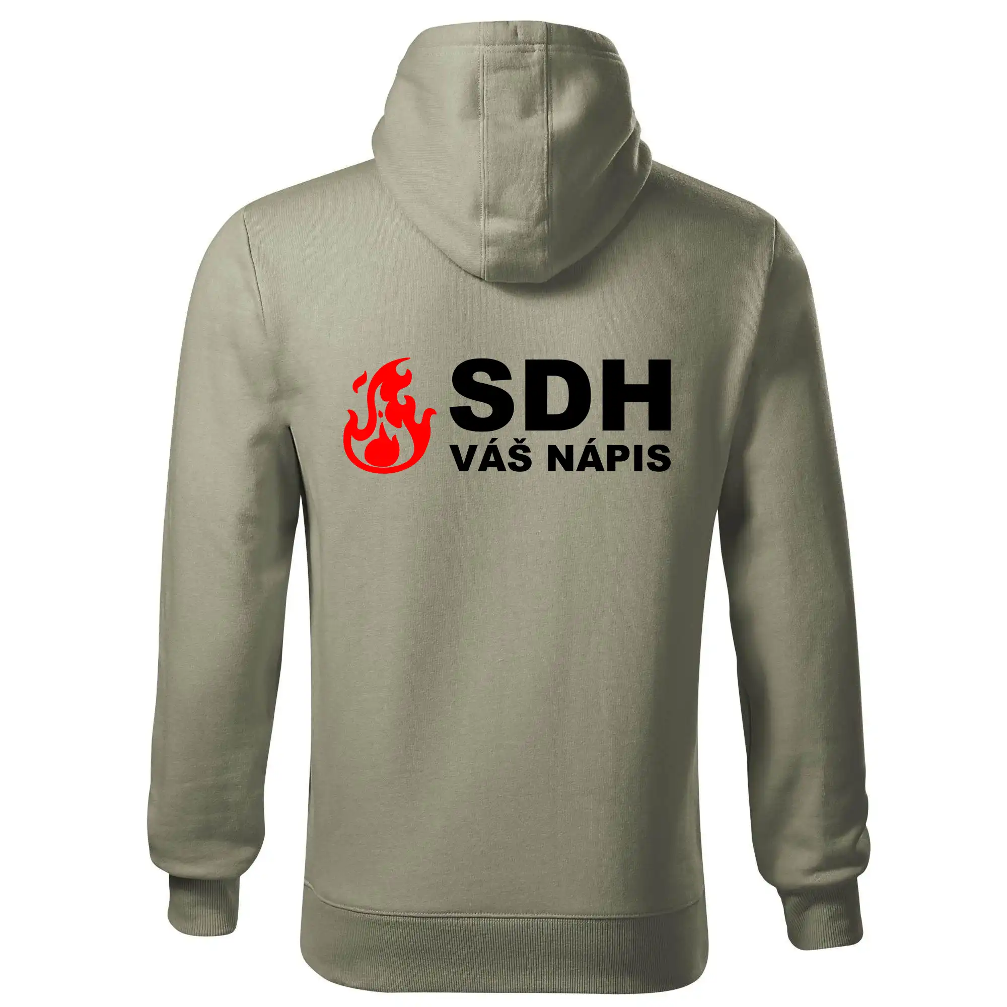 SDH nápis (oheň, název sboru - vlastní nápis)