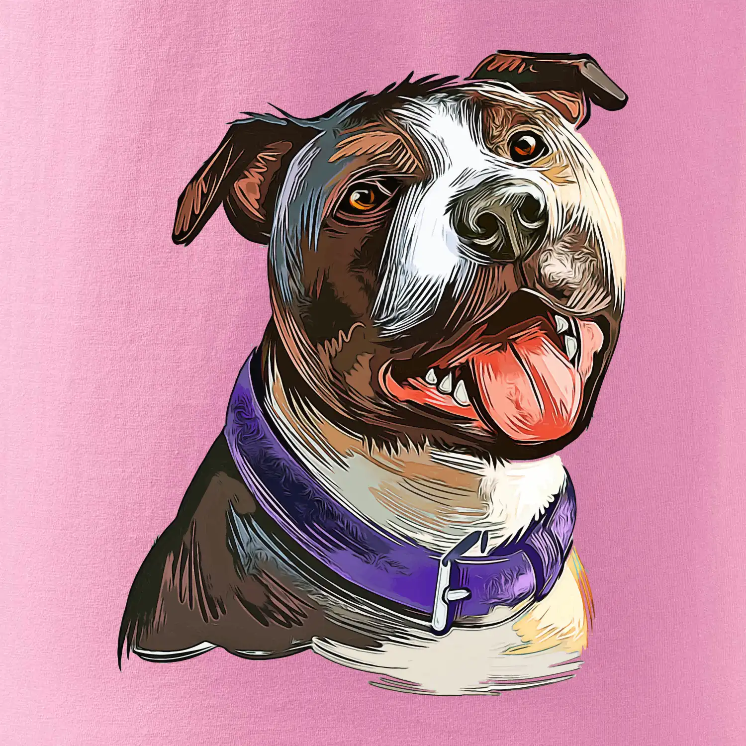 Americký stafordširský teriér  kreslený