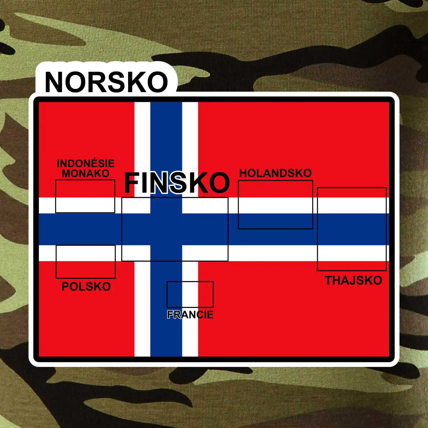 Norsko vlajka další státy