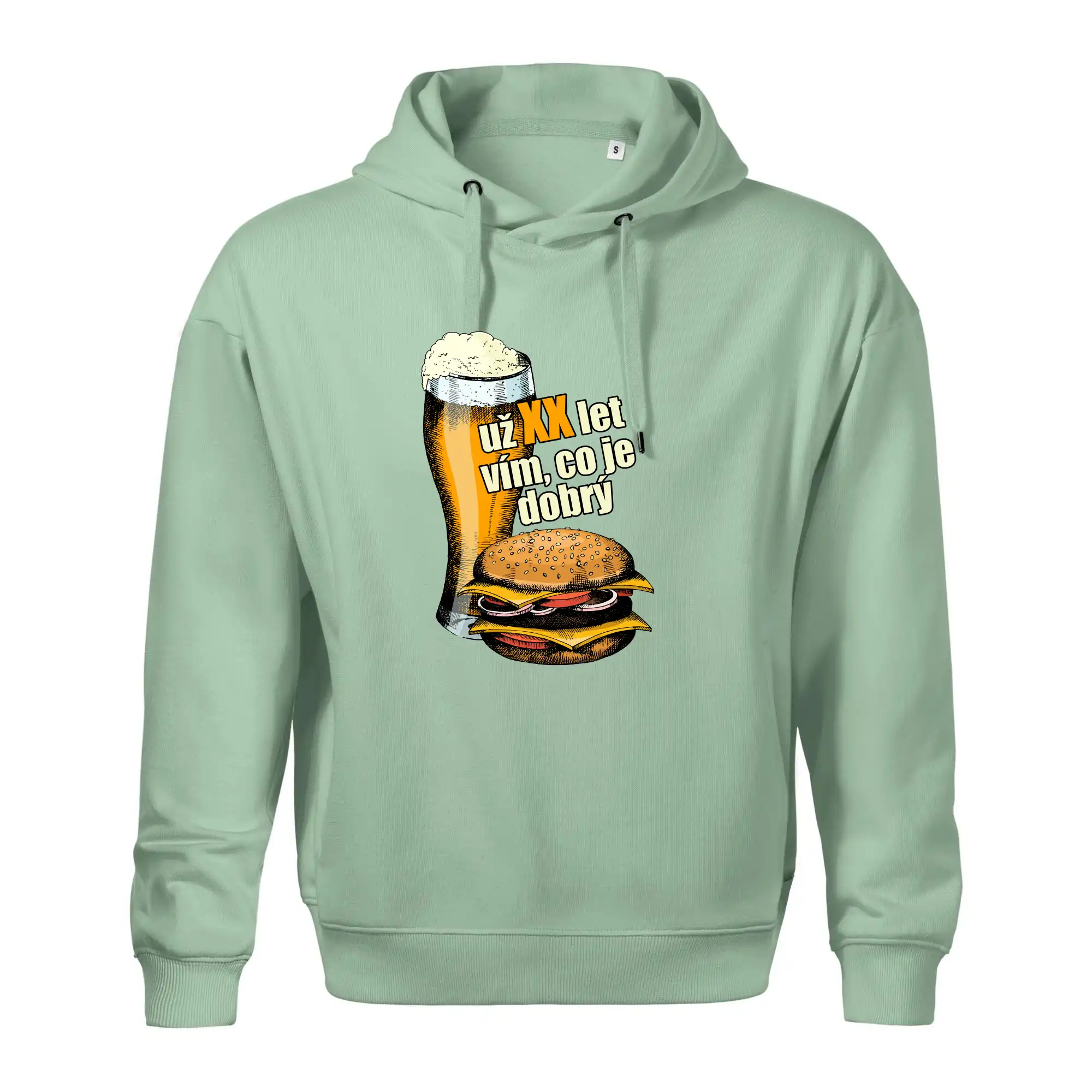 Pivo a burger vím co je dobrý