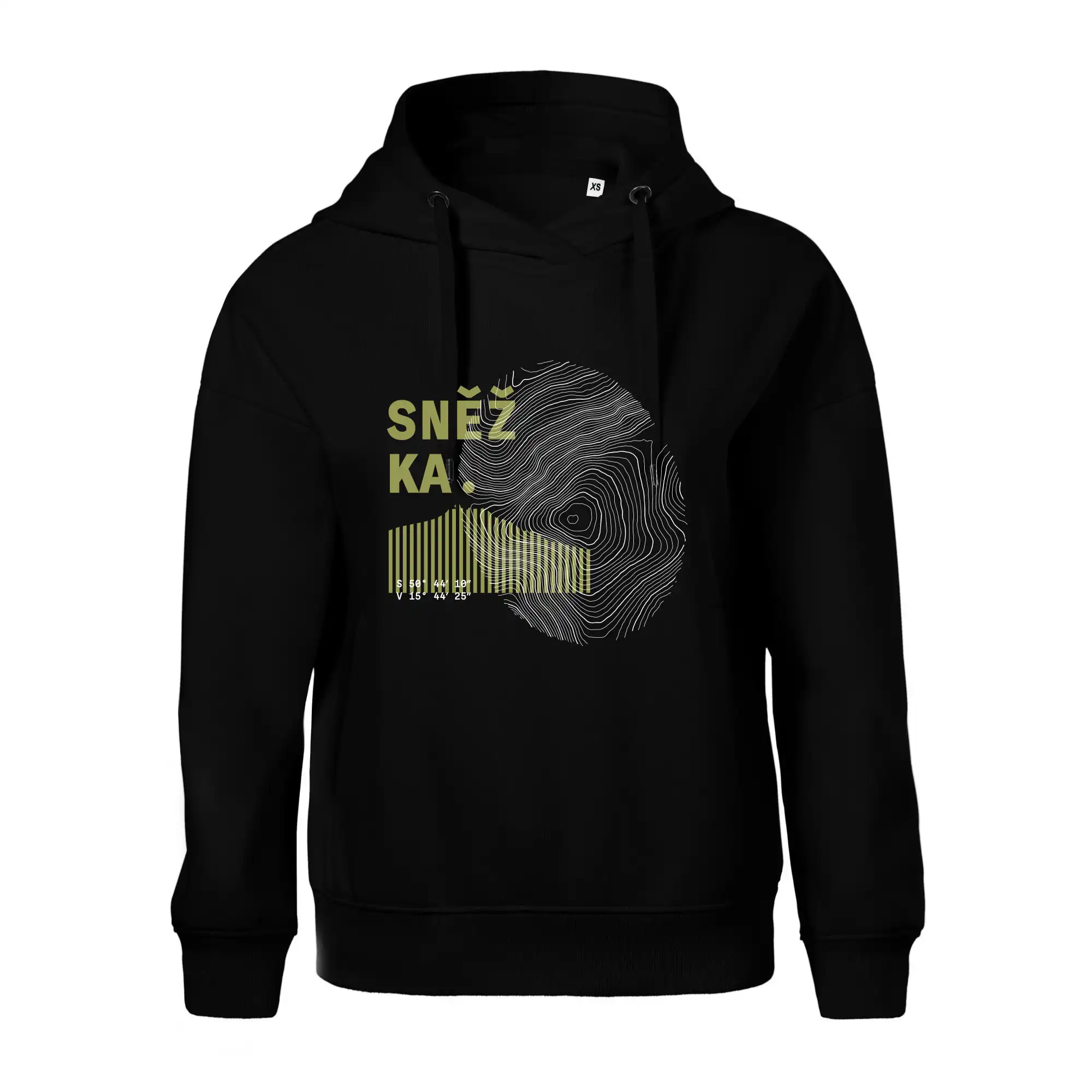 Sněžka - vrstevnice otisk