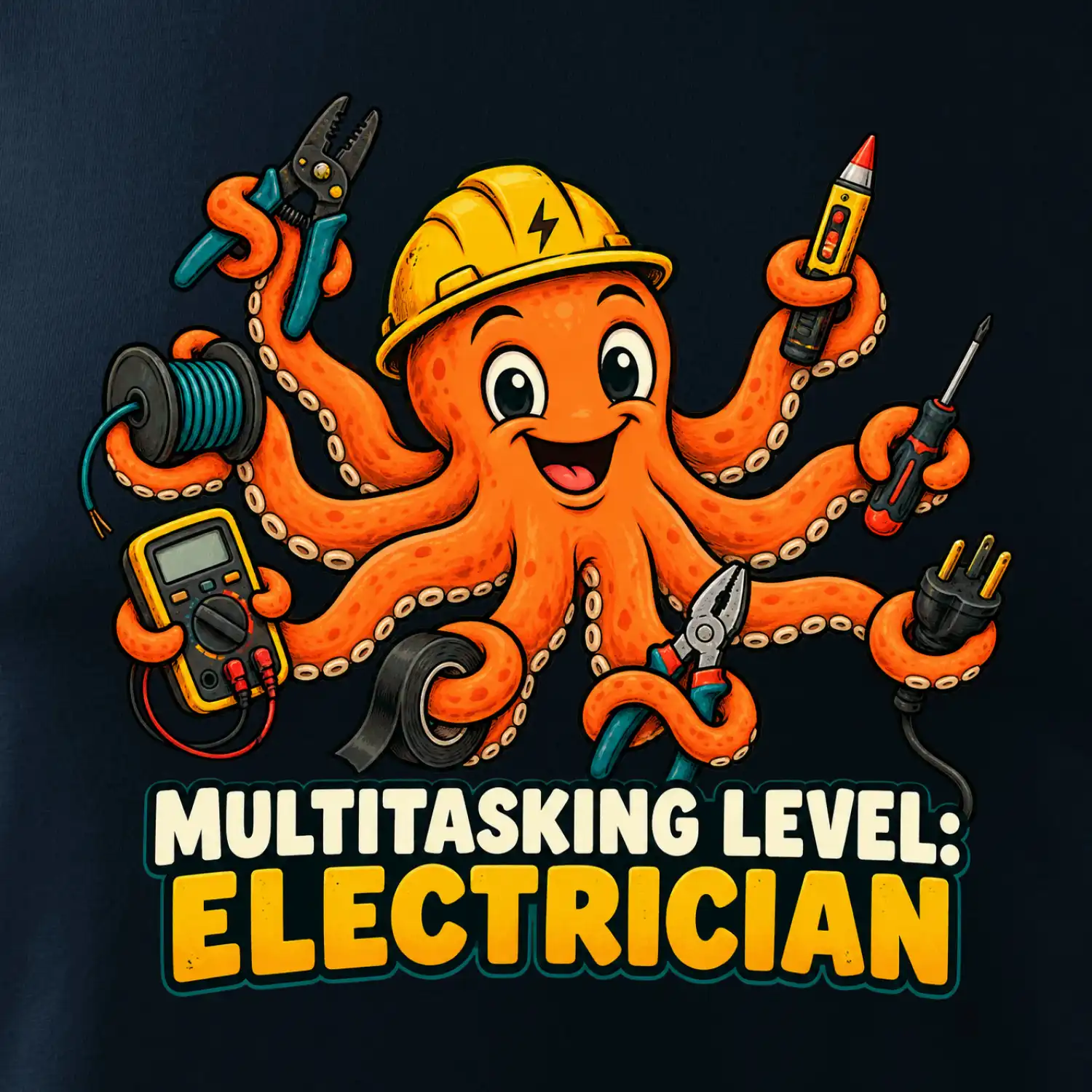 Chobotnice elektrikář multitasking