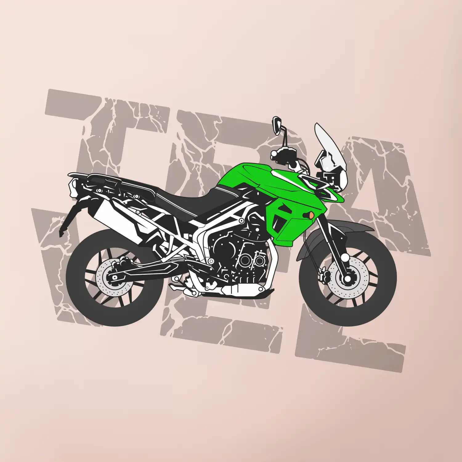 Cestovní enduro zelená