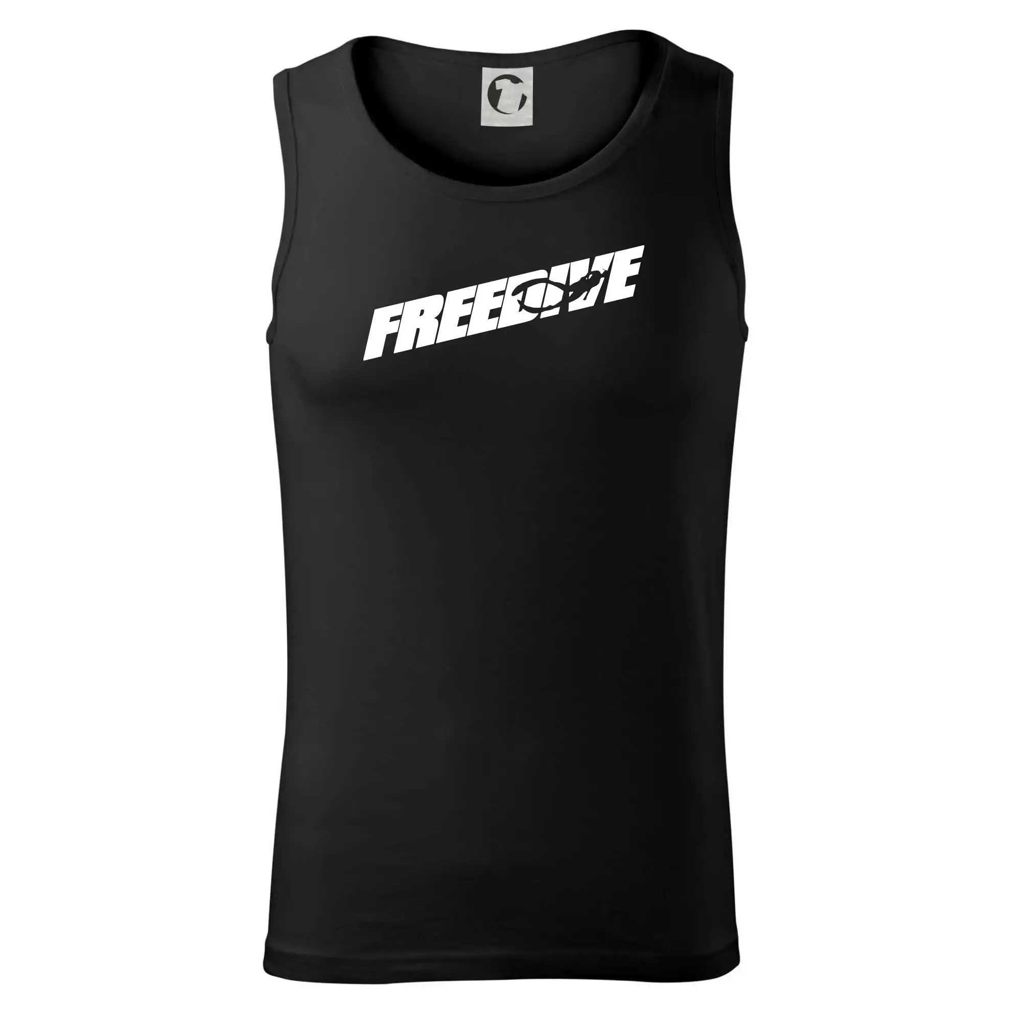 Freedive - nápis s potápěčem